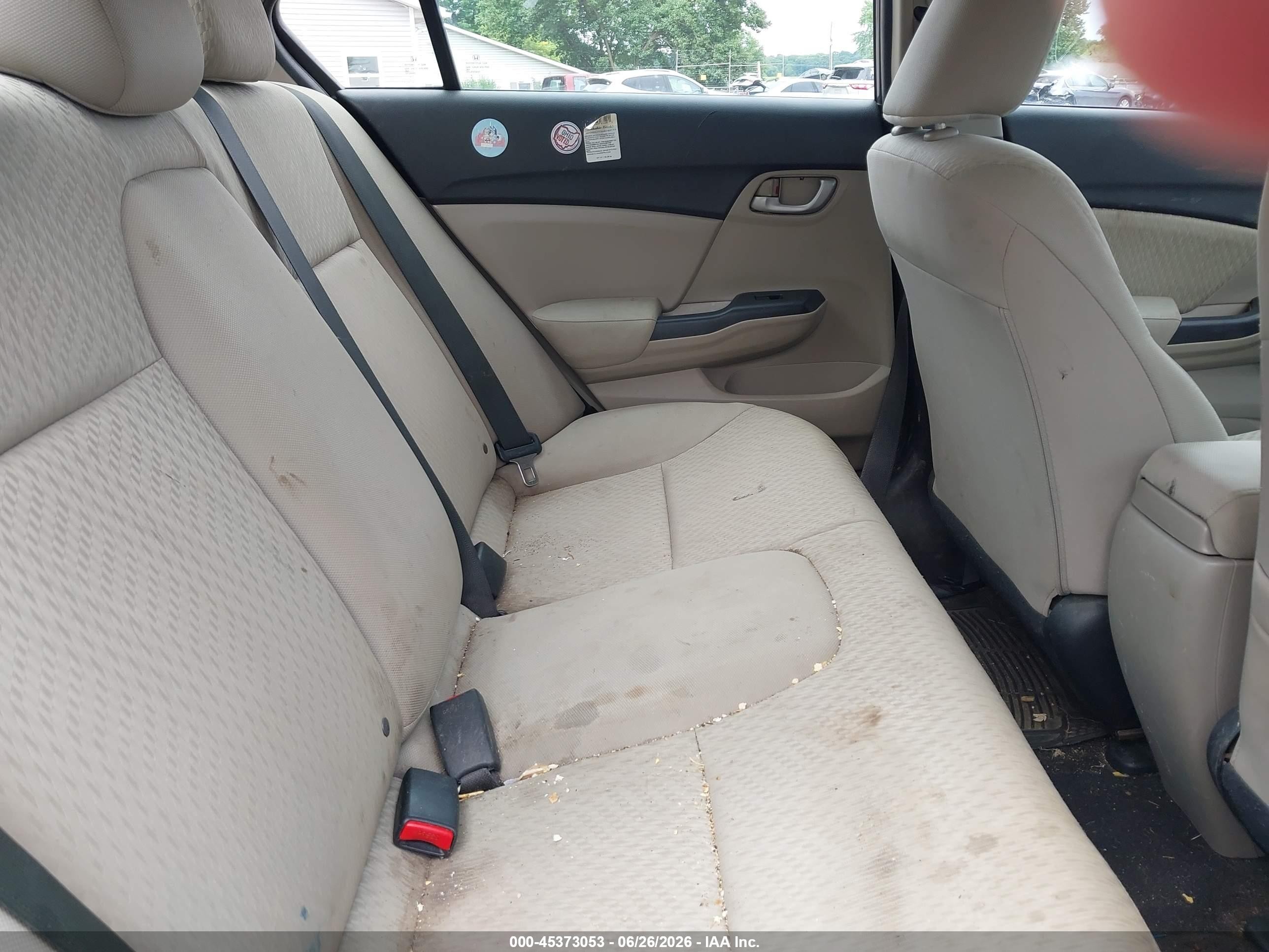 2015 Honda Civic Lx Gray vin: 19XFB2F52FE084020