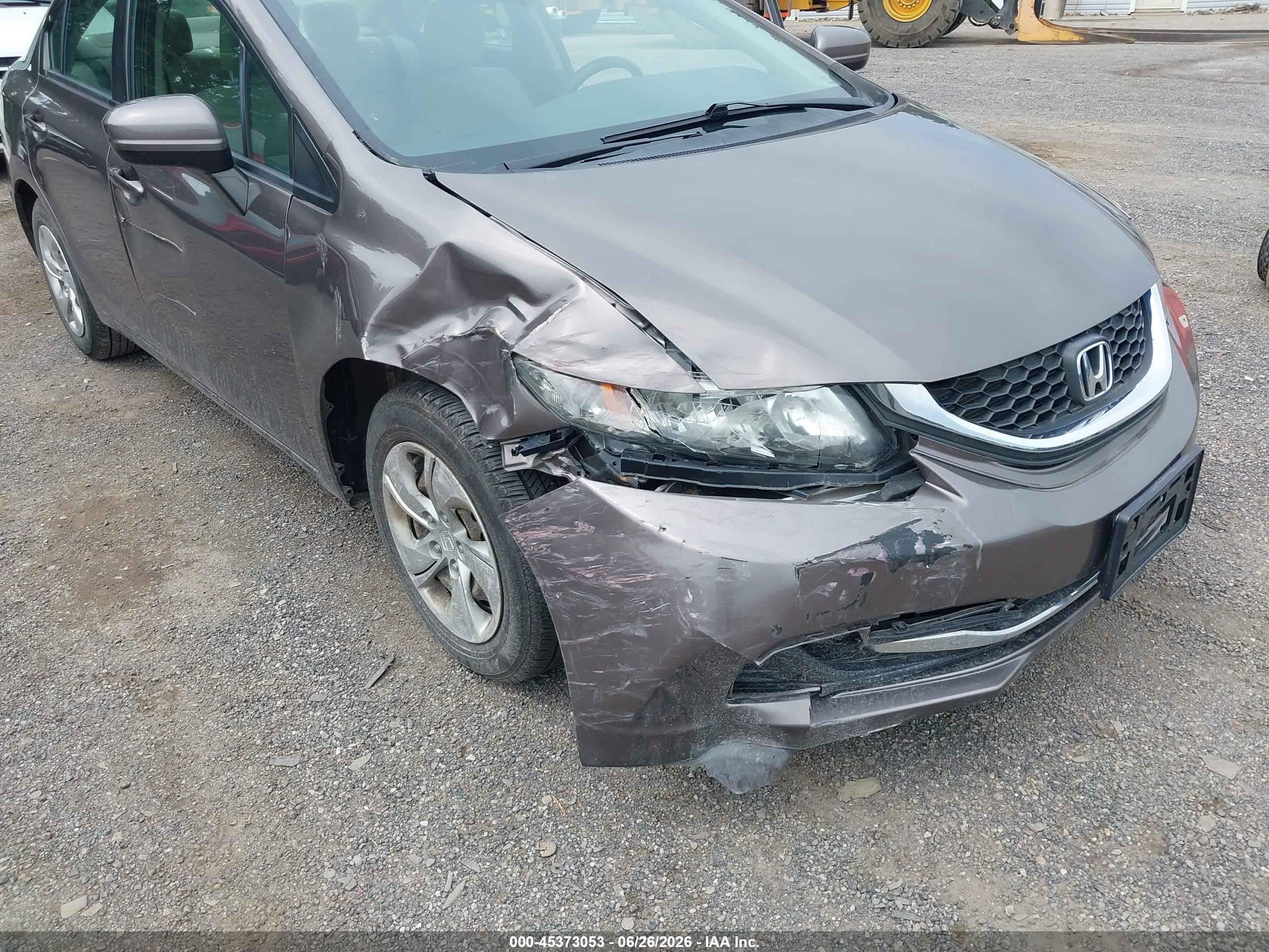 2015 Honda Civic Lx Gray vin: 19XFB2F52FE084020