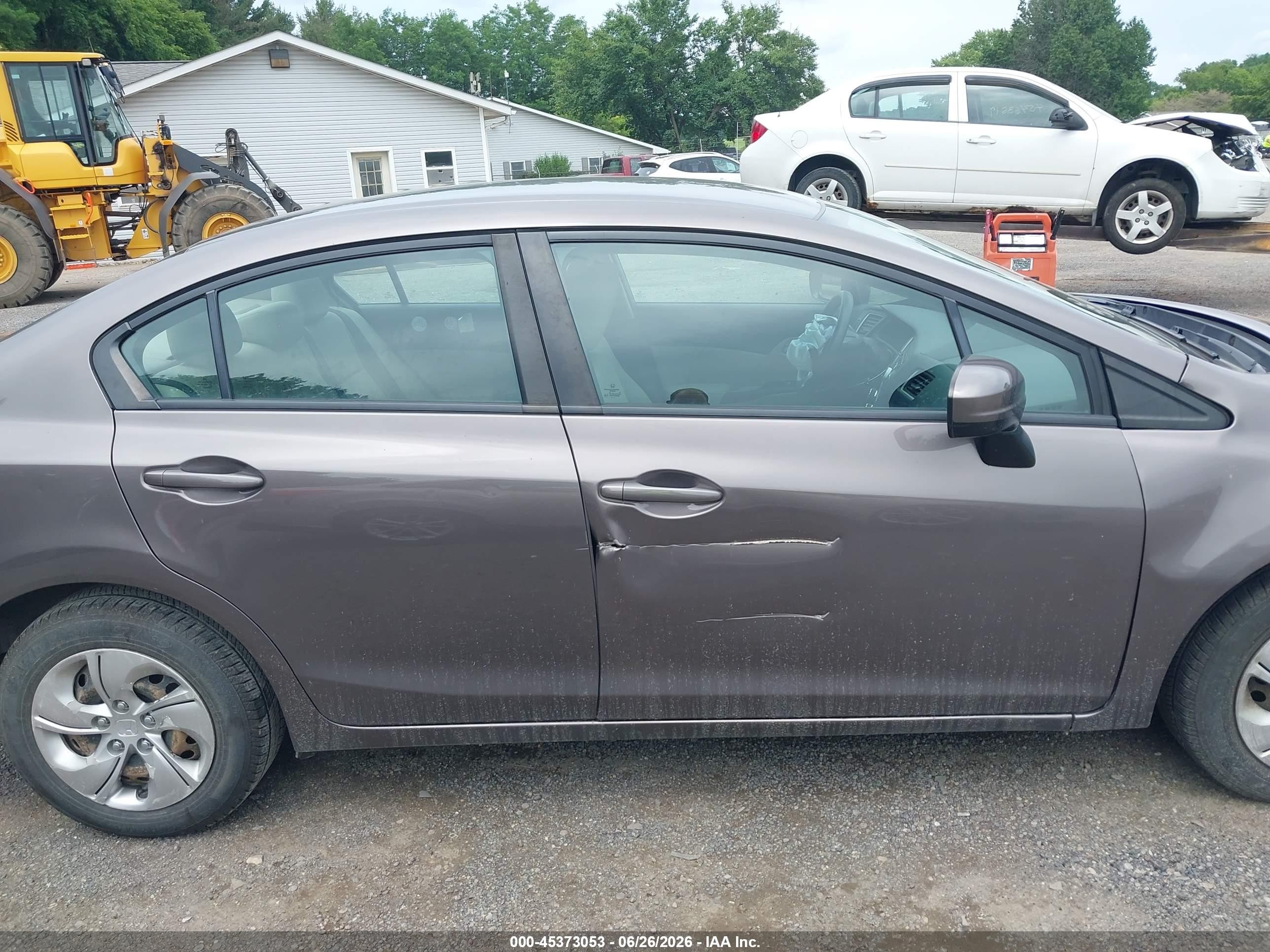 2015 Honda Civic Lx Gray vin: 19XFB2F52FE084020