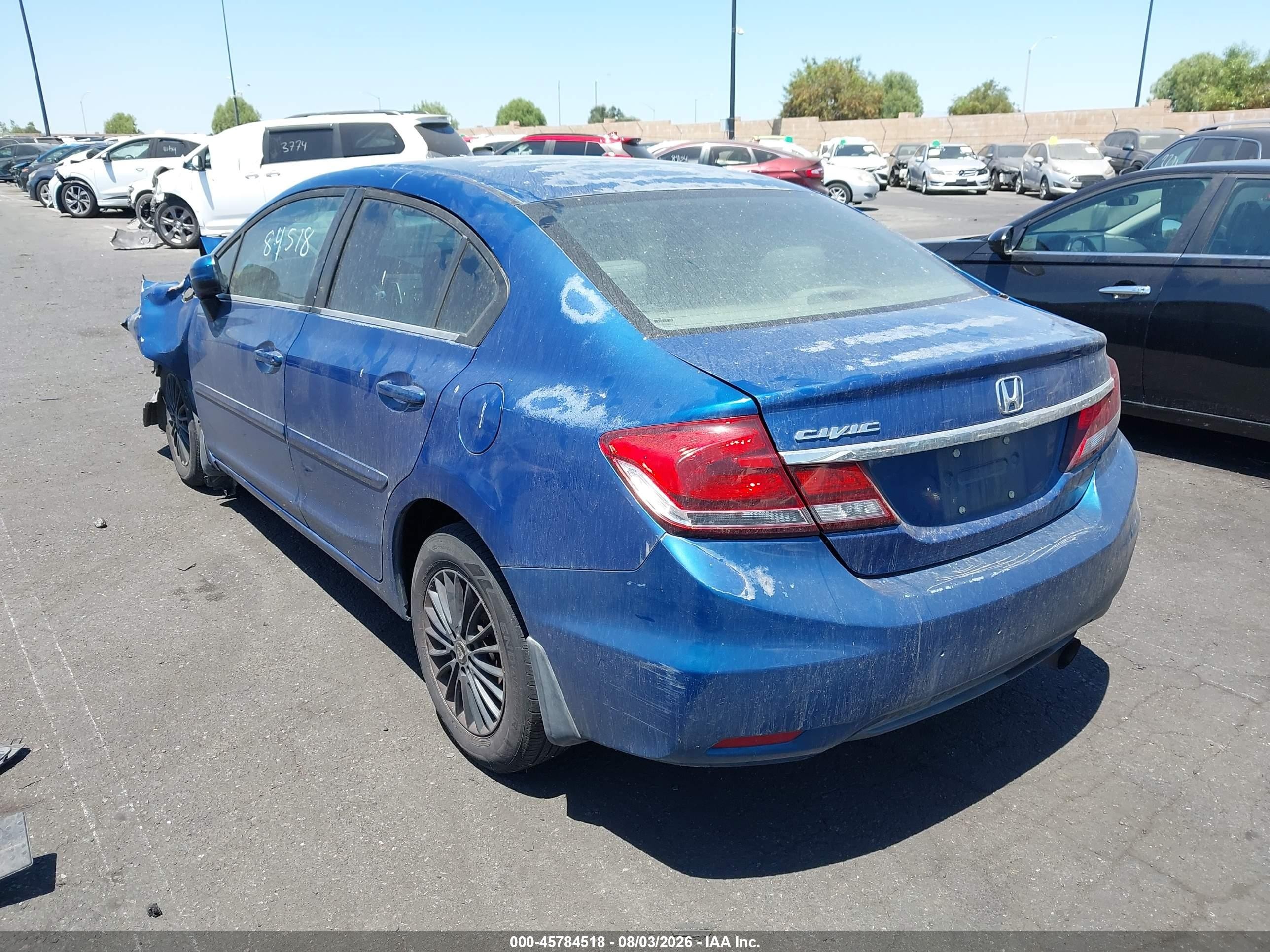 2015 Honda Civic Lx Синий vin: 19XFB2F52FE084342