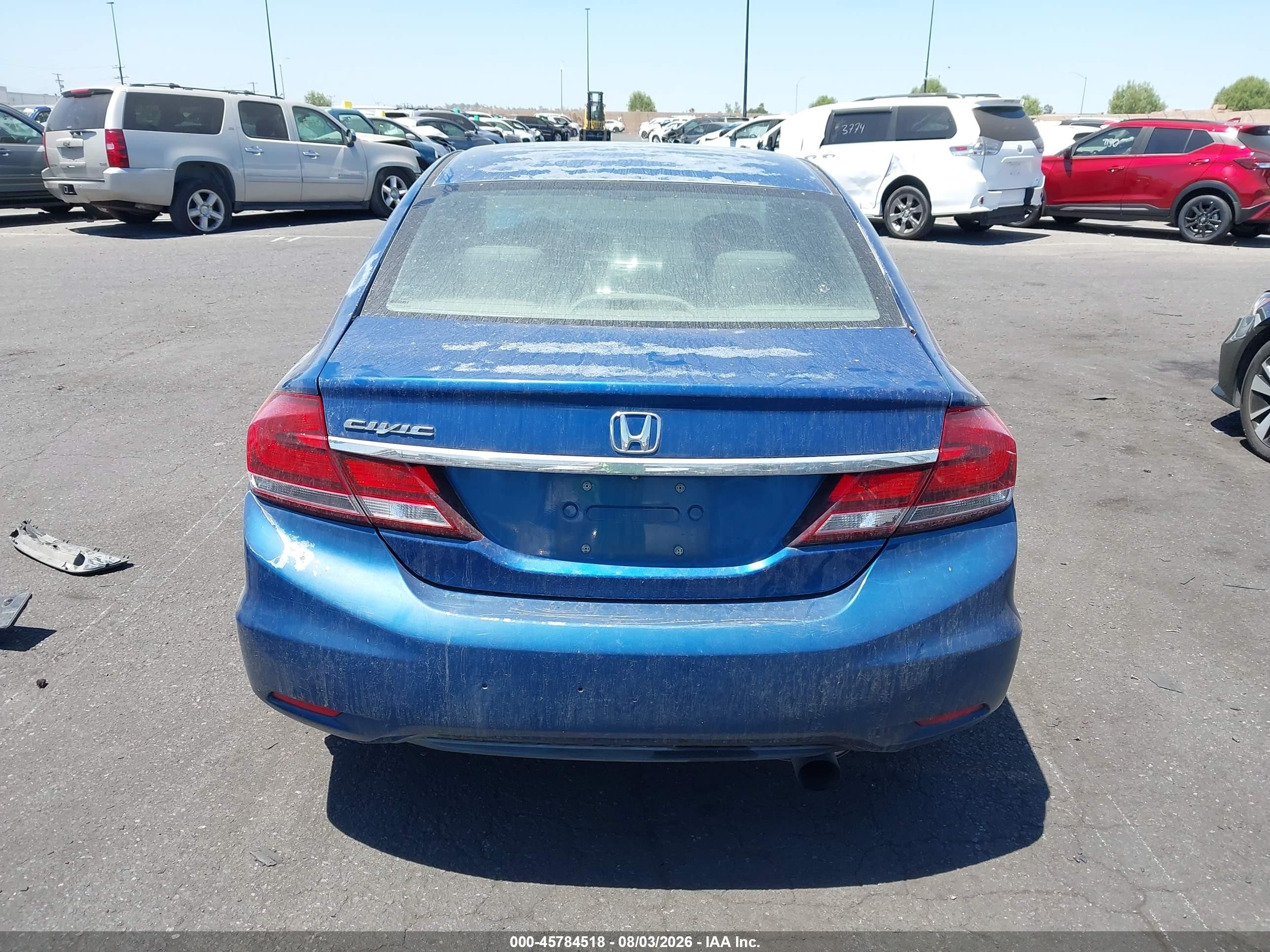 2015 Honda Civic Lx Синий vin: 19XFB2F52FE084342