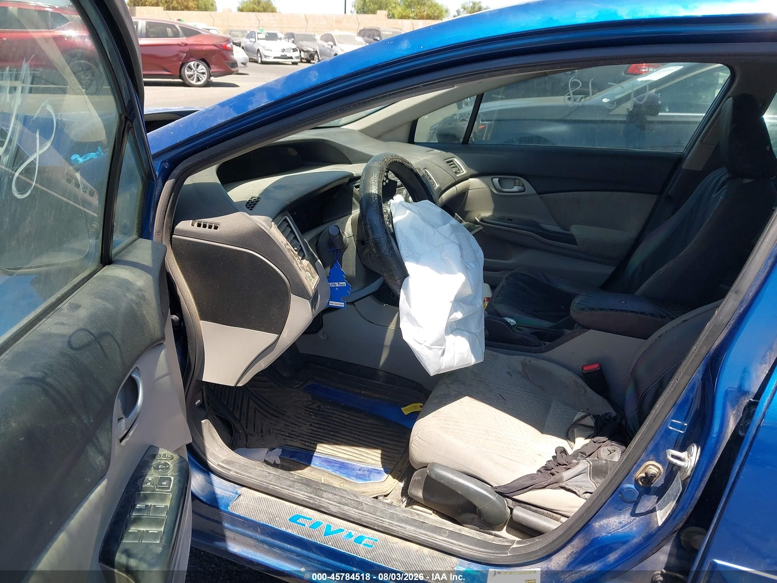 2015 Honda Civic Lx Синий vin: 19XFB2F52FE084342