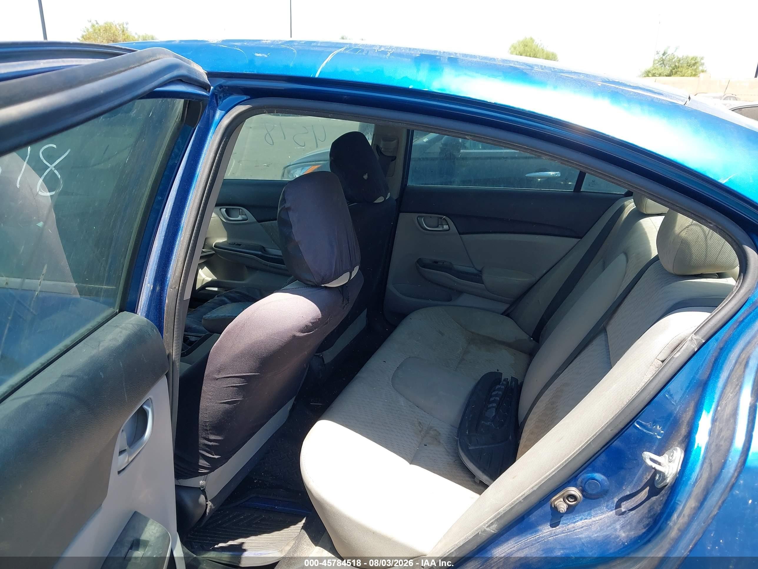 2015 Honda Civic Lx Синий vin: 19XFB2F52FE084342