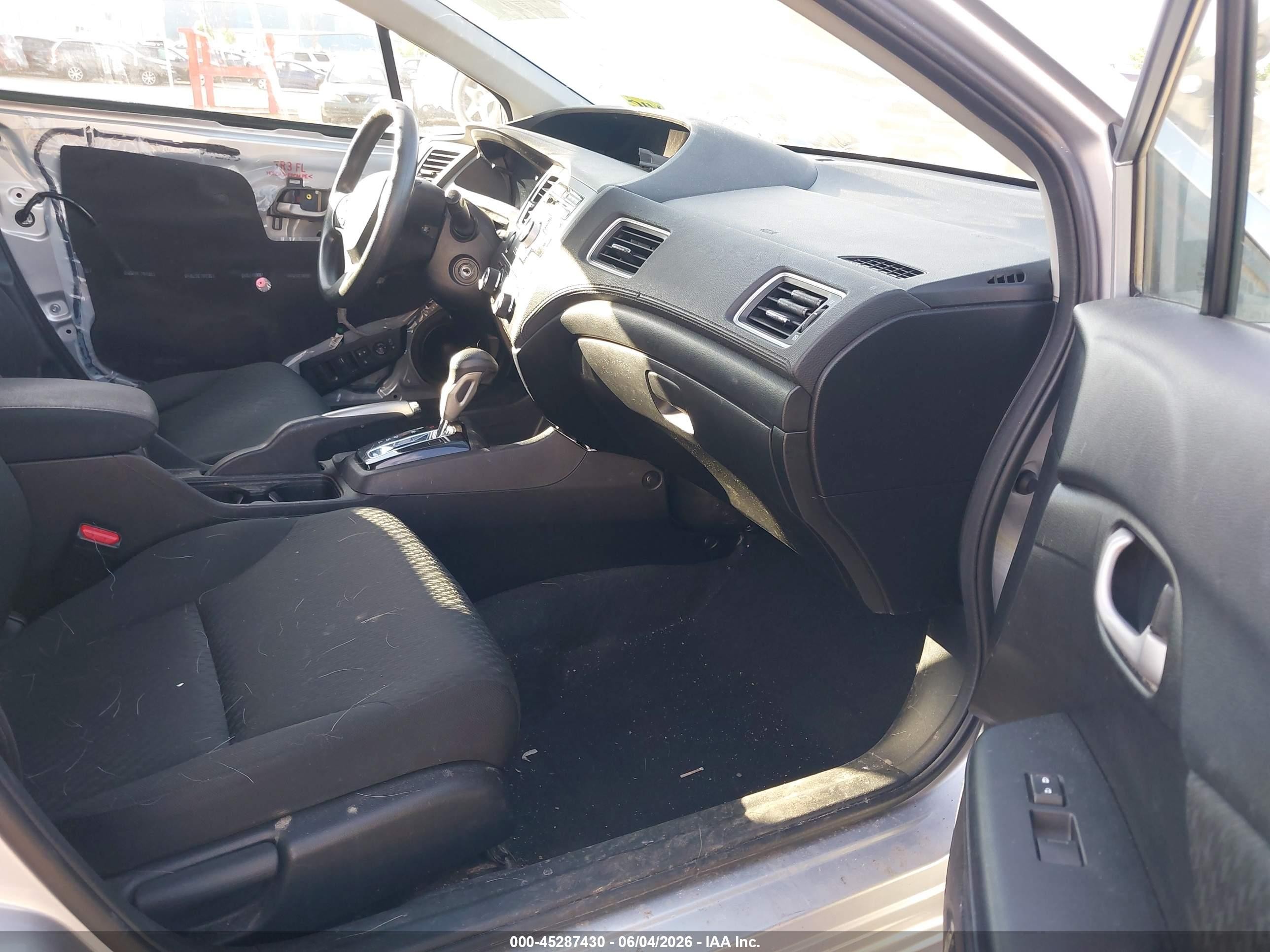 2015 Honda Civic Lx Gray vin: 19XFB2F52FE090402