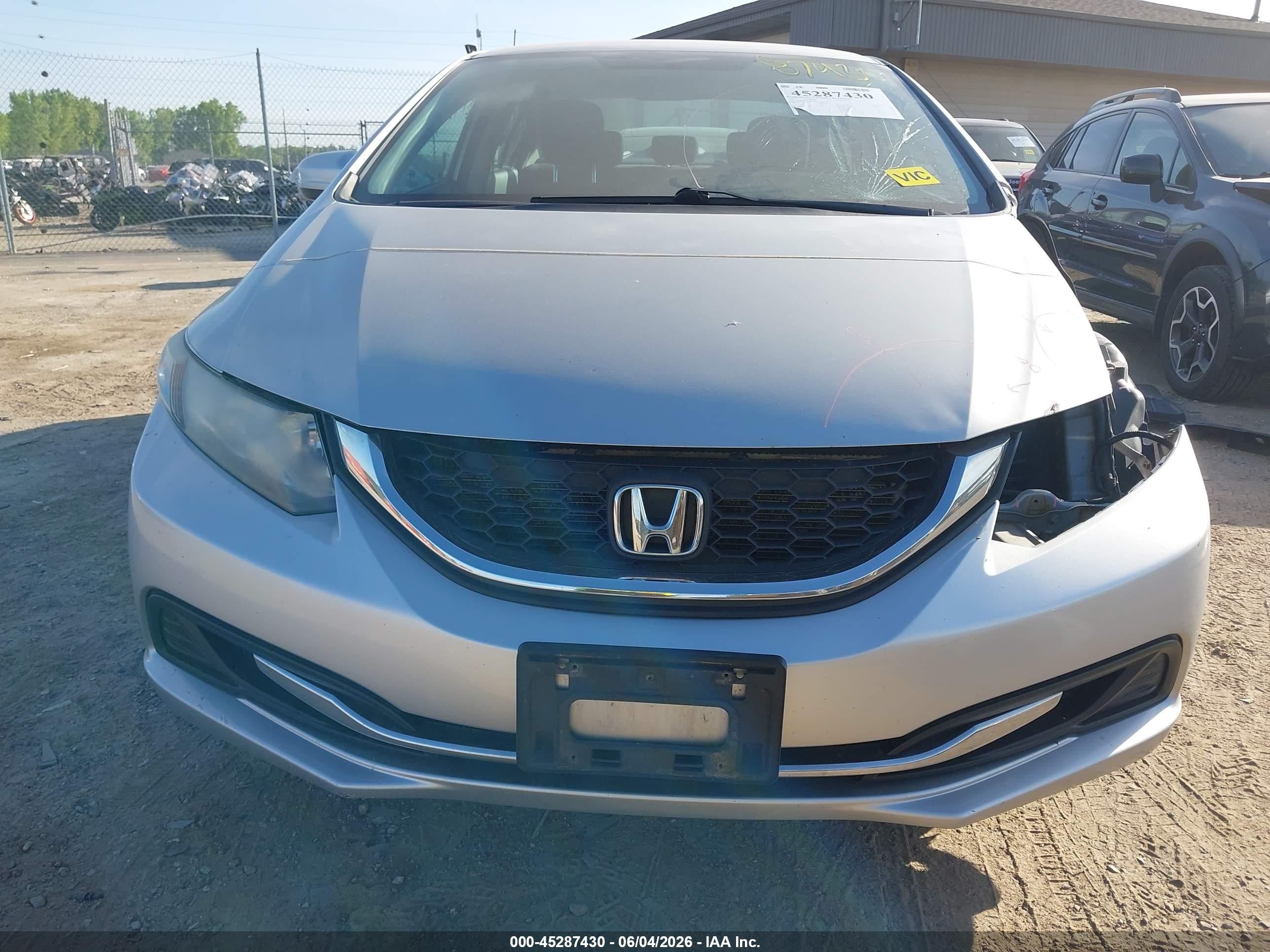 2015 Honda Civic Lx Gray vin: 19XFB2F52FE090402