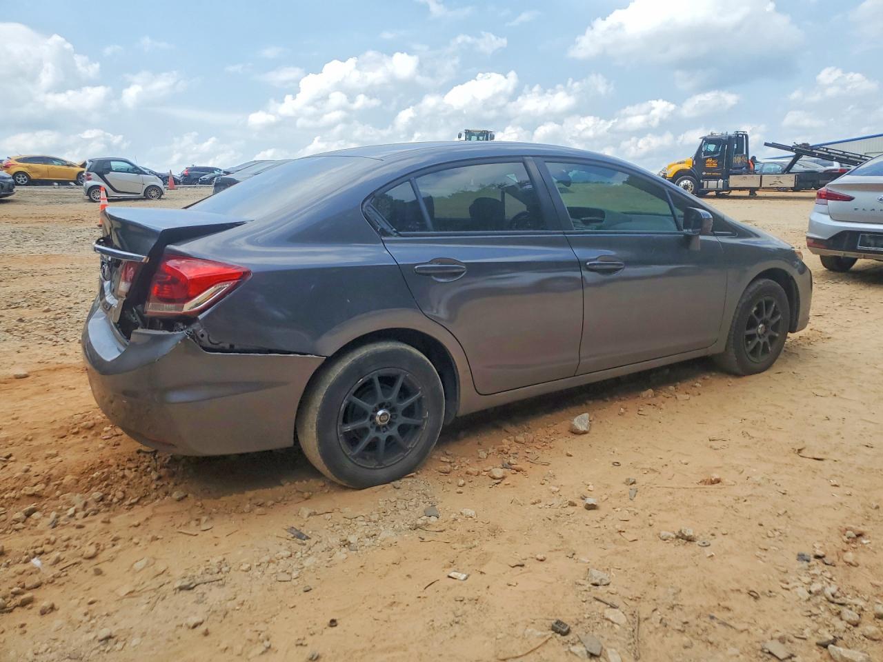 2015 Honda Civic Lx Gray vin: 19XFB2F52FE091405