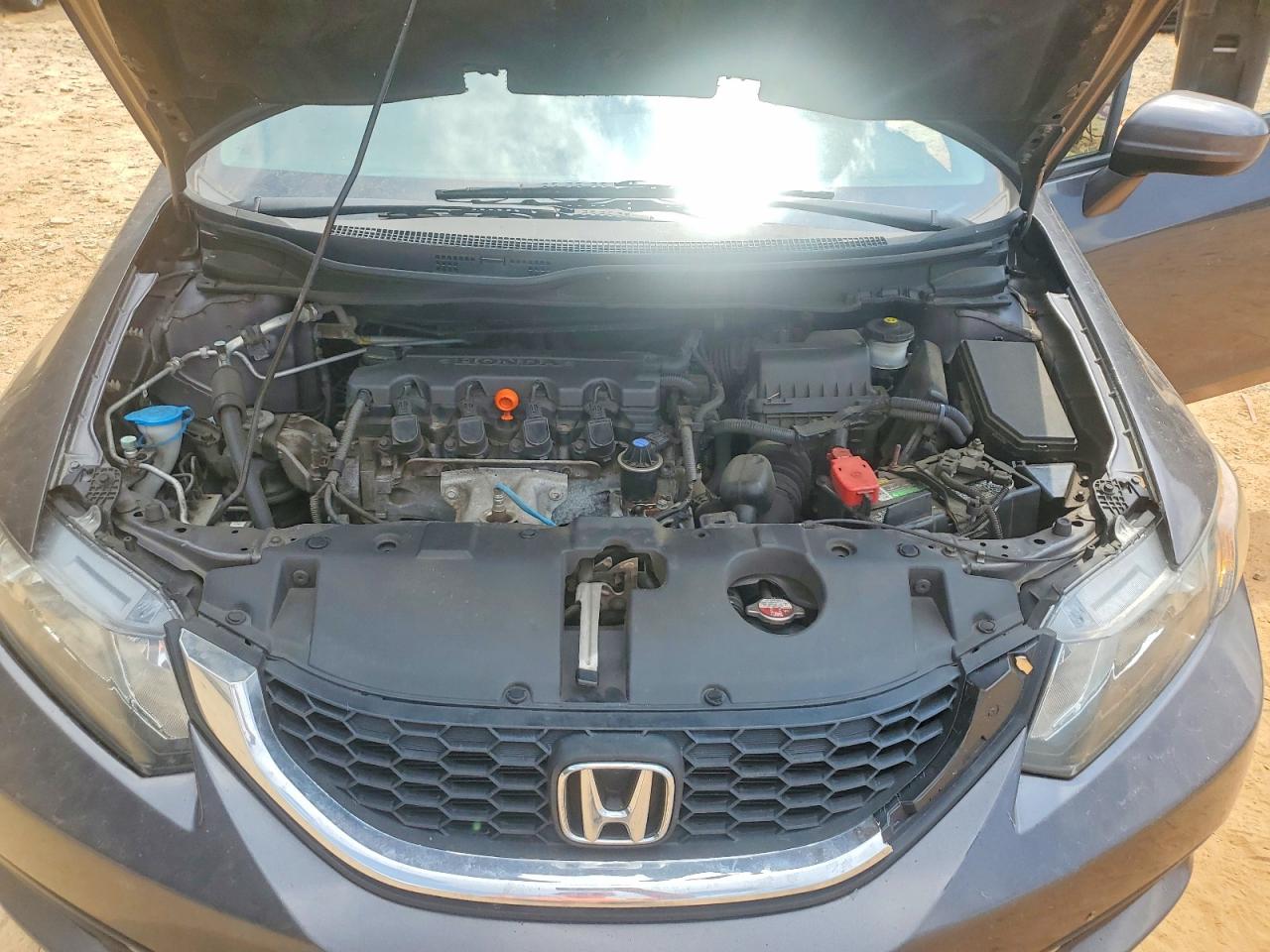 2015 Honda Civic Lx Gray vin: 19XFB2F52FE091405