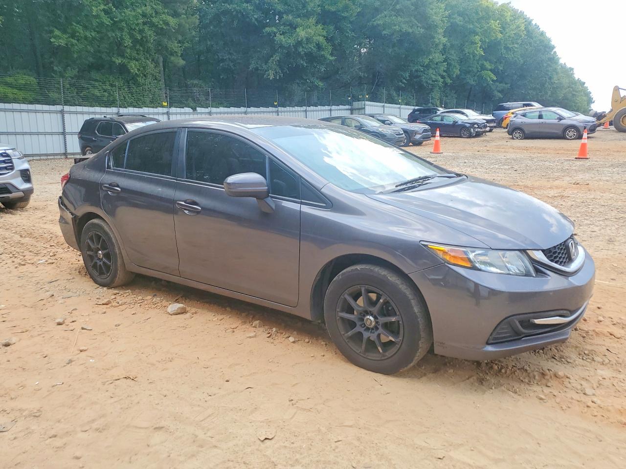 2015 Honda Civic Lx Gray vin: 19XFB2F52FE091405