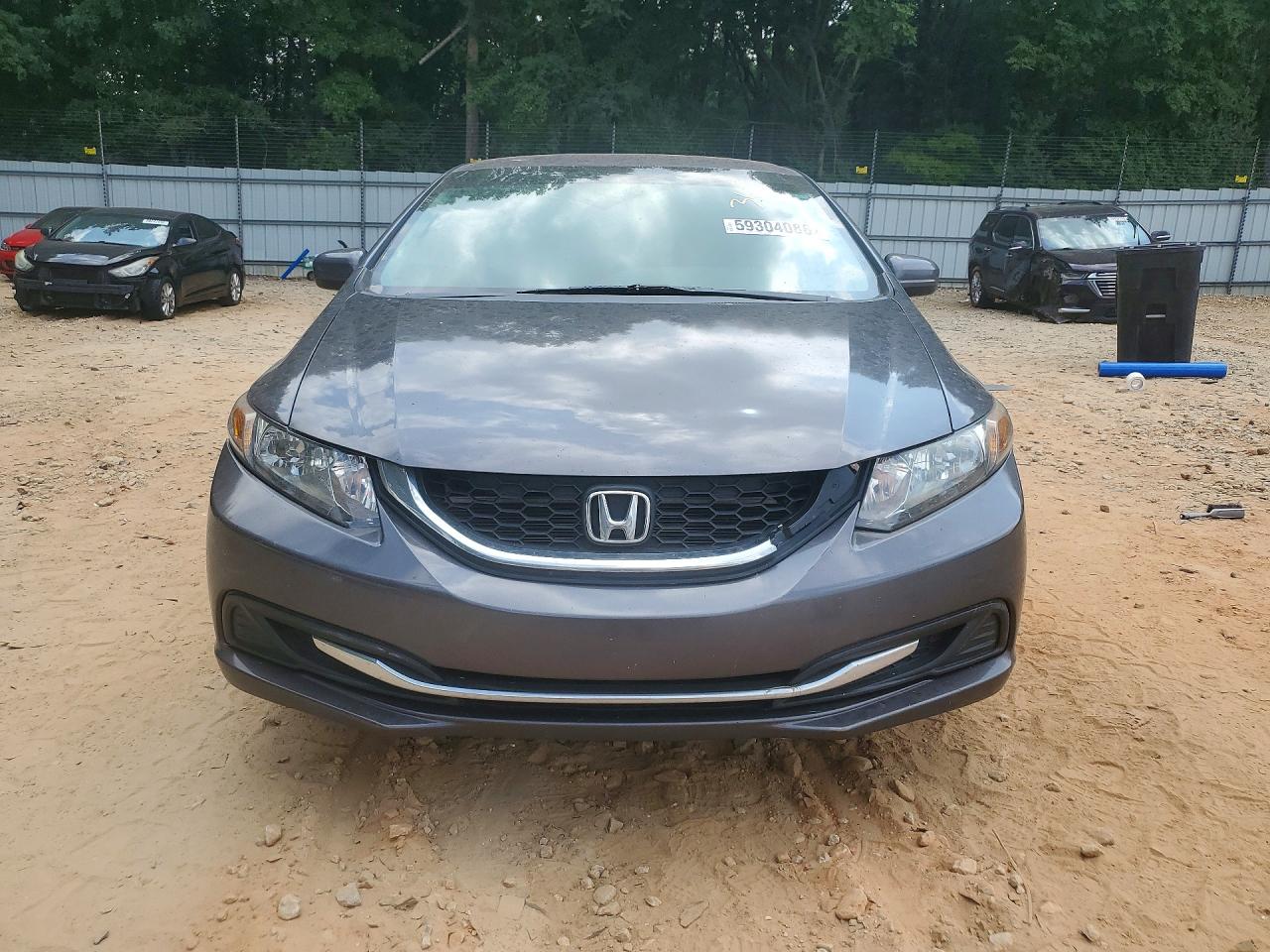 2015 Honda Civic Lx Gray vin: 19XFB2F52FE091405