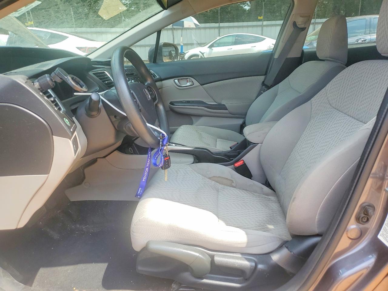 2015 Honda Civic Lx Gray vin: 19XFB2F52FE091405