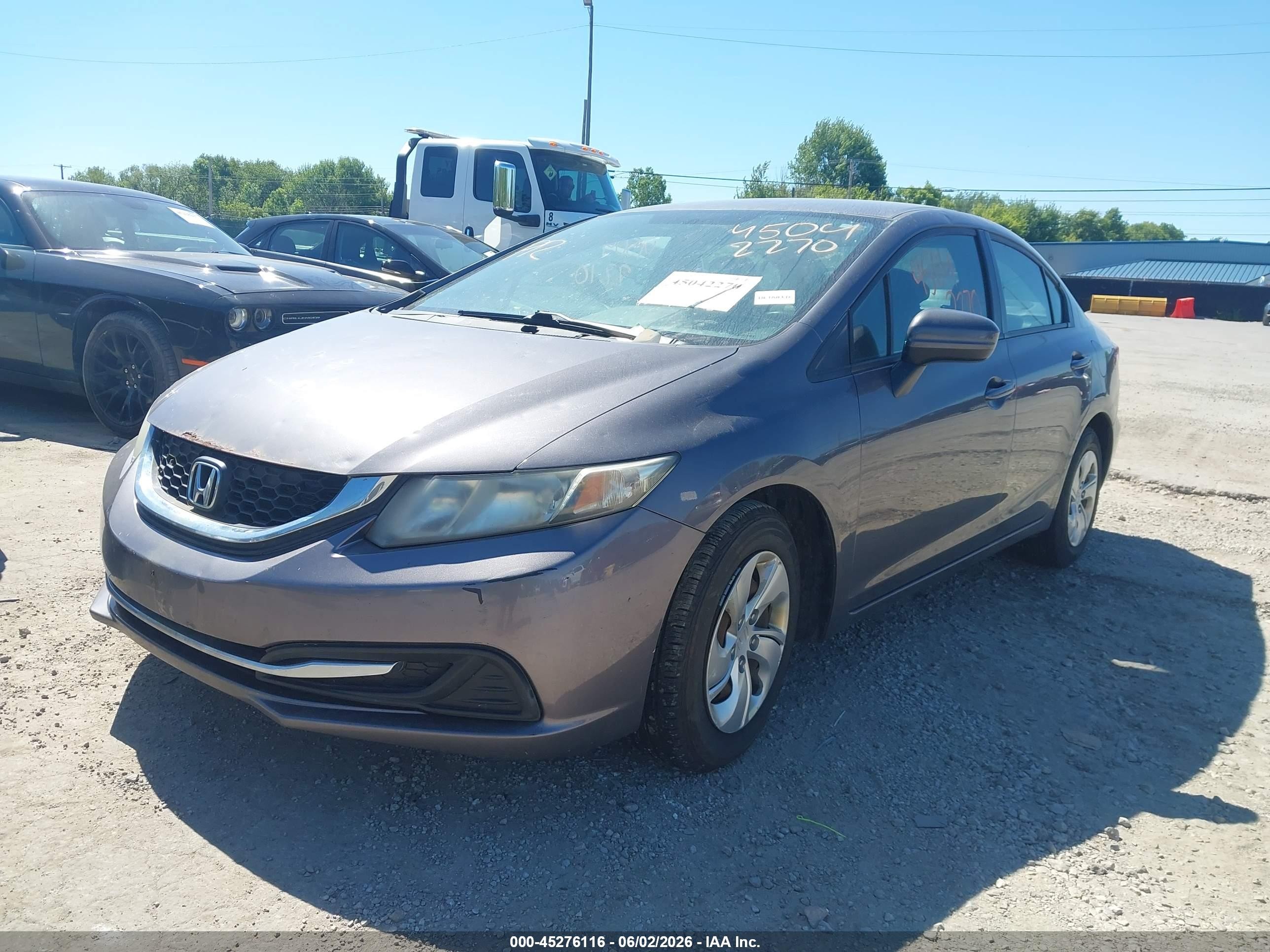 2015 Honda Civic Lx Gray vin: 19XFB2F52FE092151