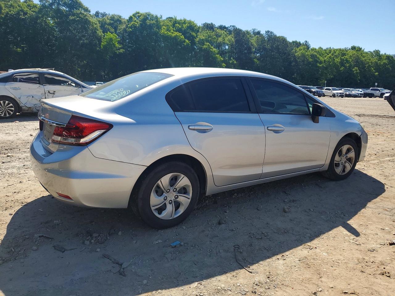 2015 Honda Civic Lx Silver vin: 19XFB2F52FE096250