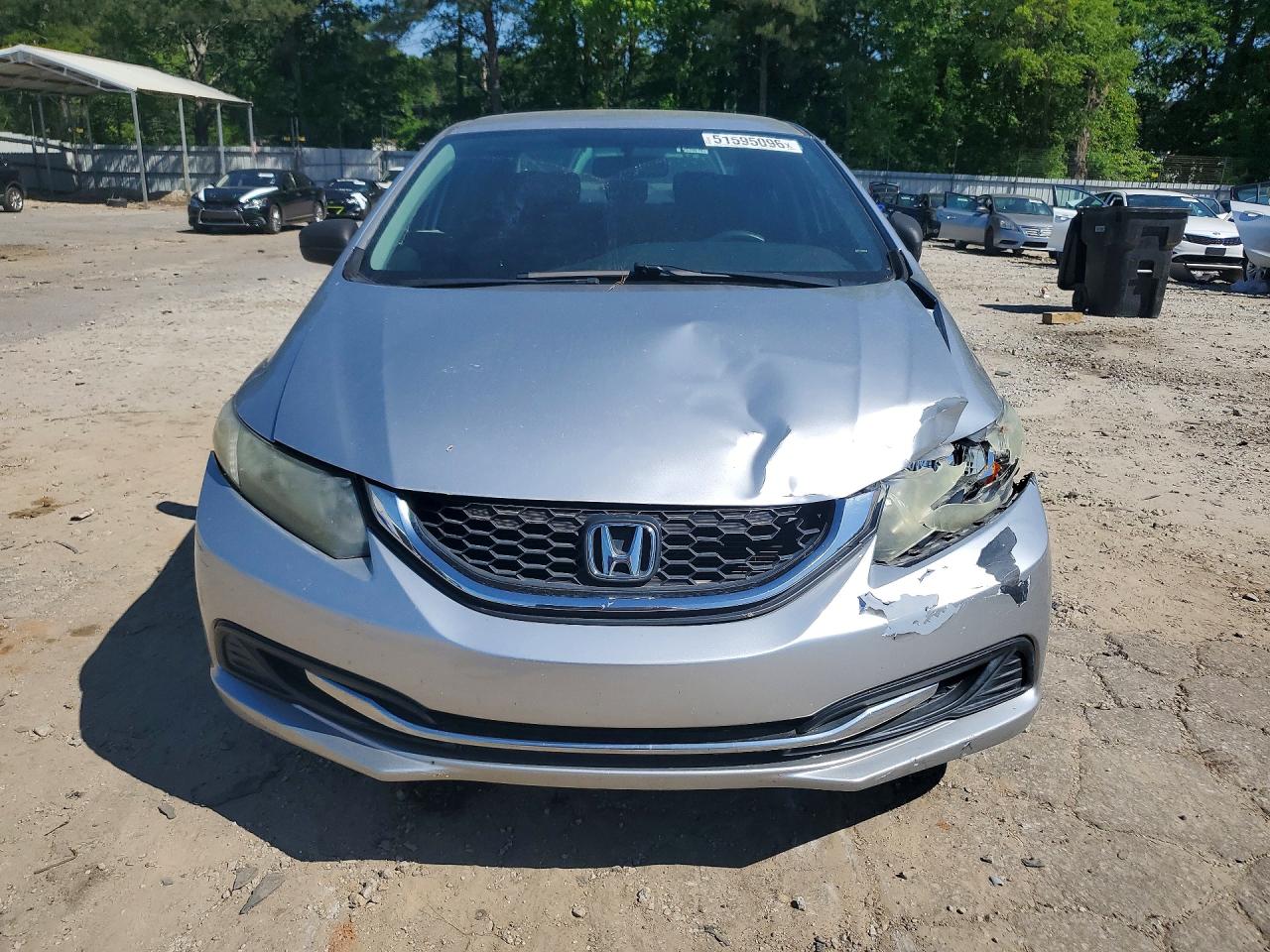 2015 Honda Civic Lx Silver vin: 19XFB2F52FE096250