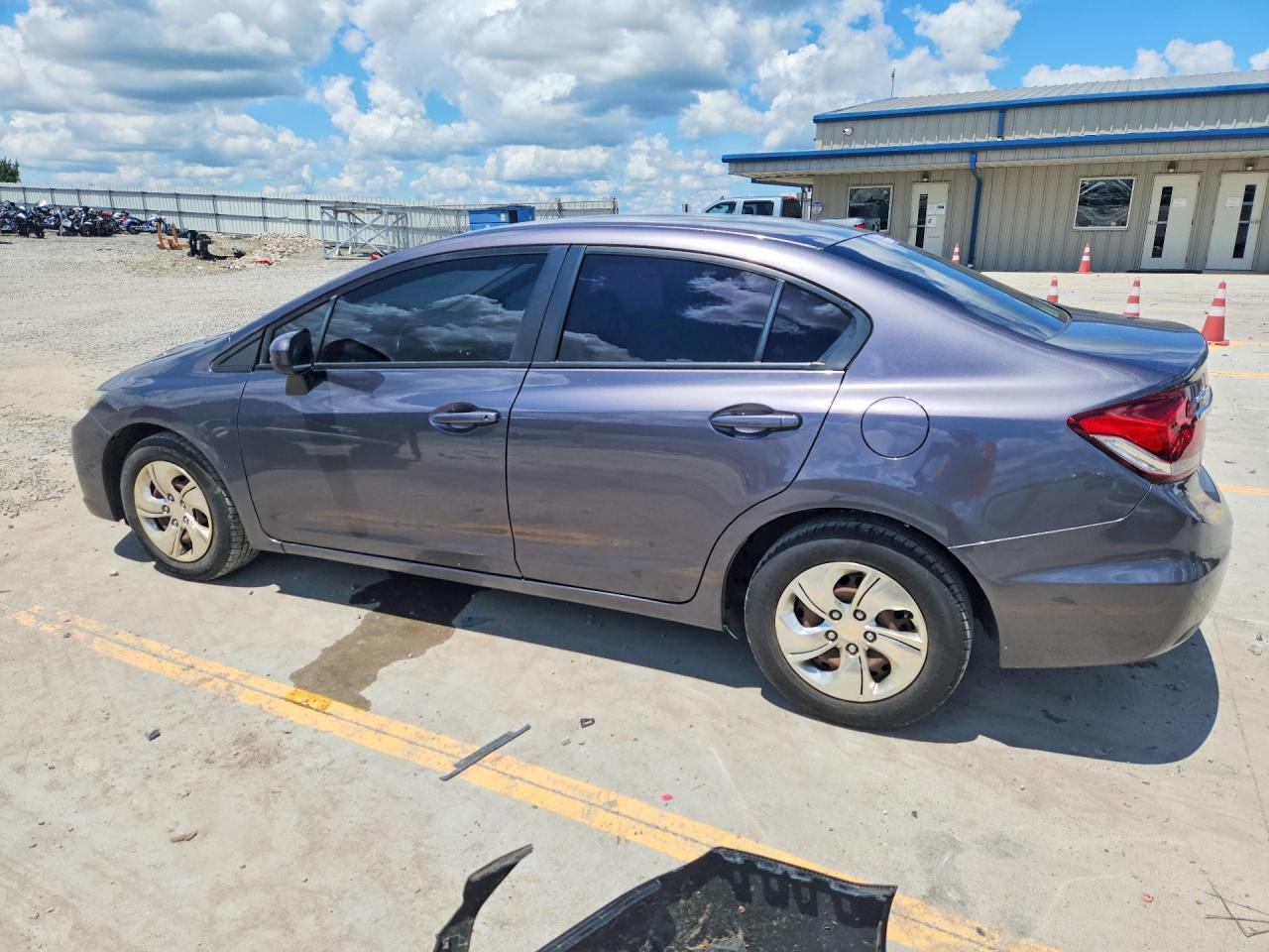 2015 Honda Civic Lx Gray vin: 19XFB2F52FE102547
