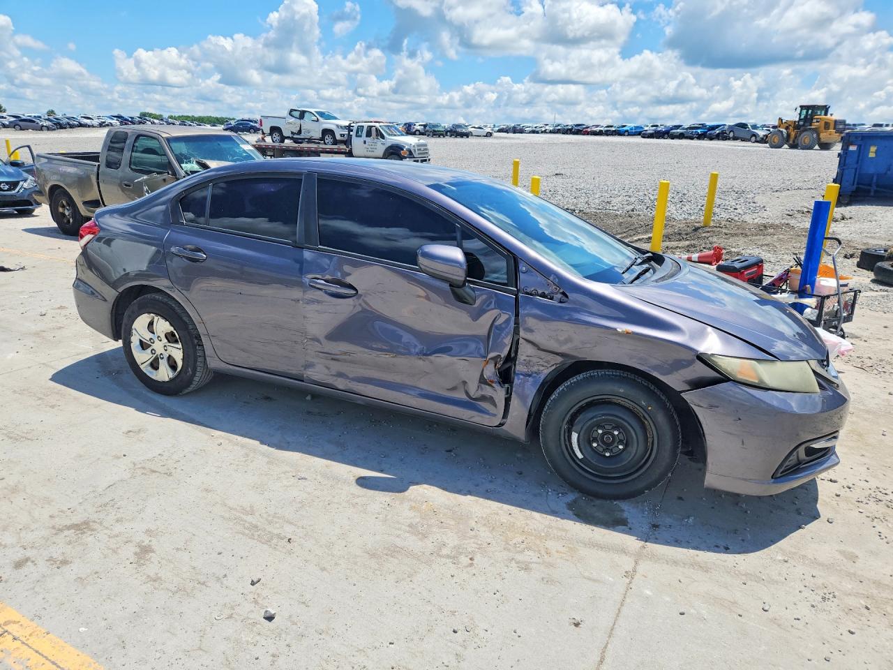 2015 Honda Civic Lx Gray vin: 19XFB2F52FE102547