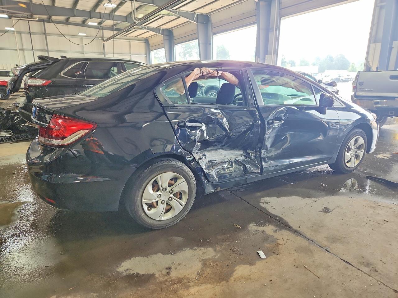 2015 Honda Civic Lx Black vin: 19XFB2F52FE107134