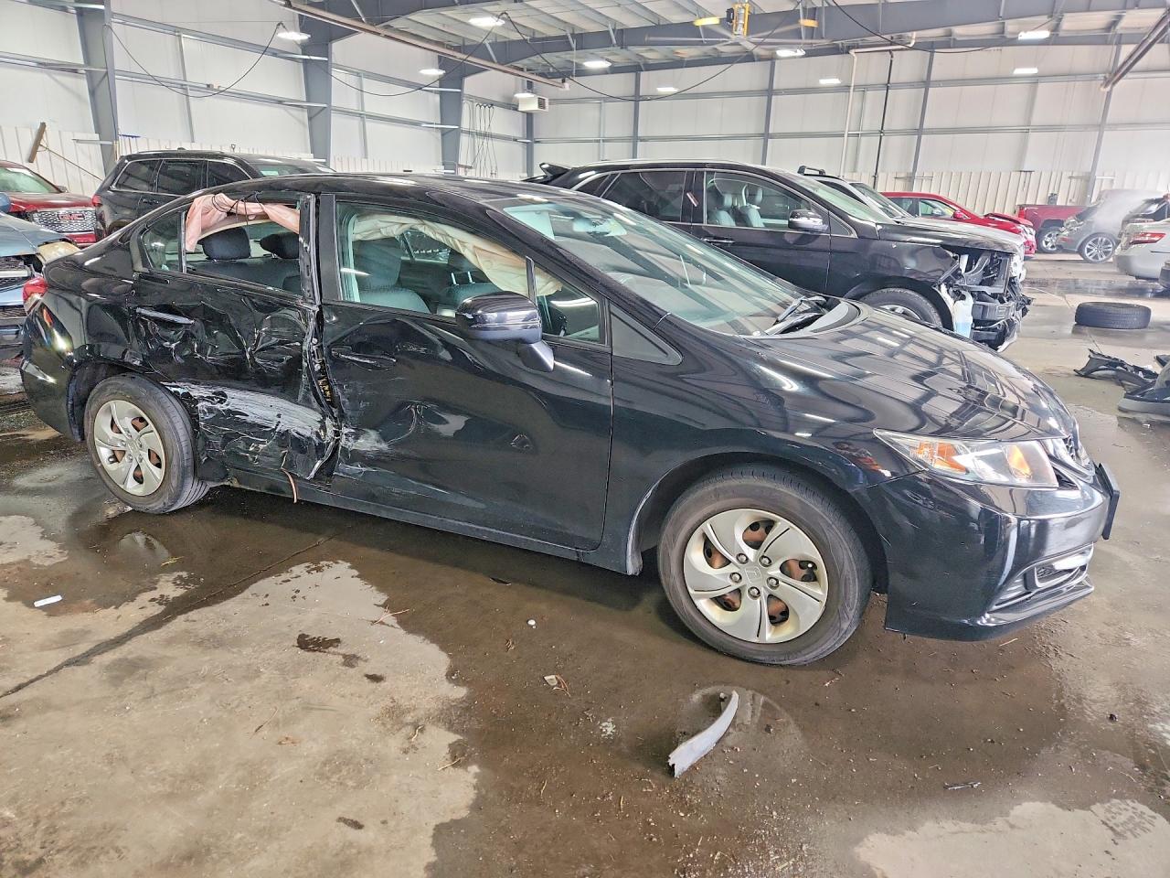 2015 Honda Civic Lx Black vin: 19XFB2F52FE107134