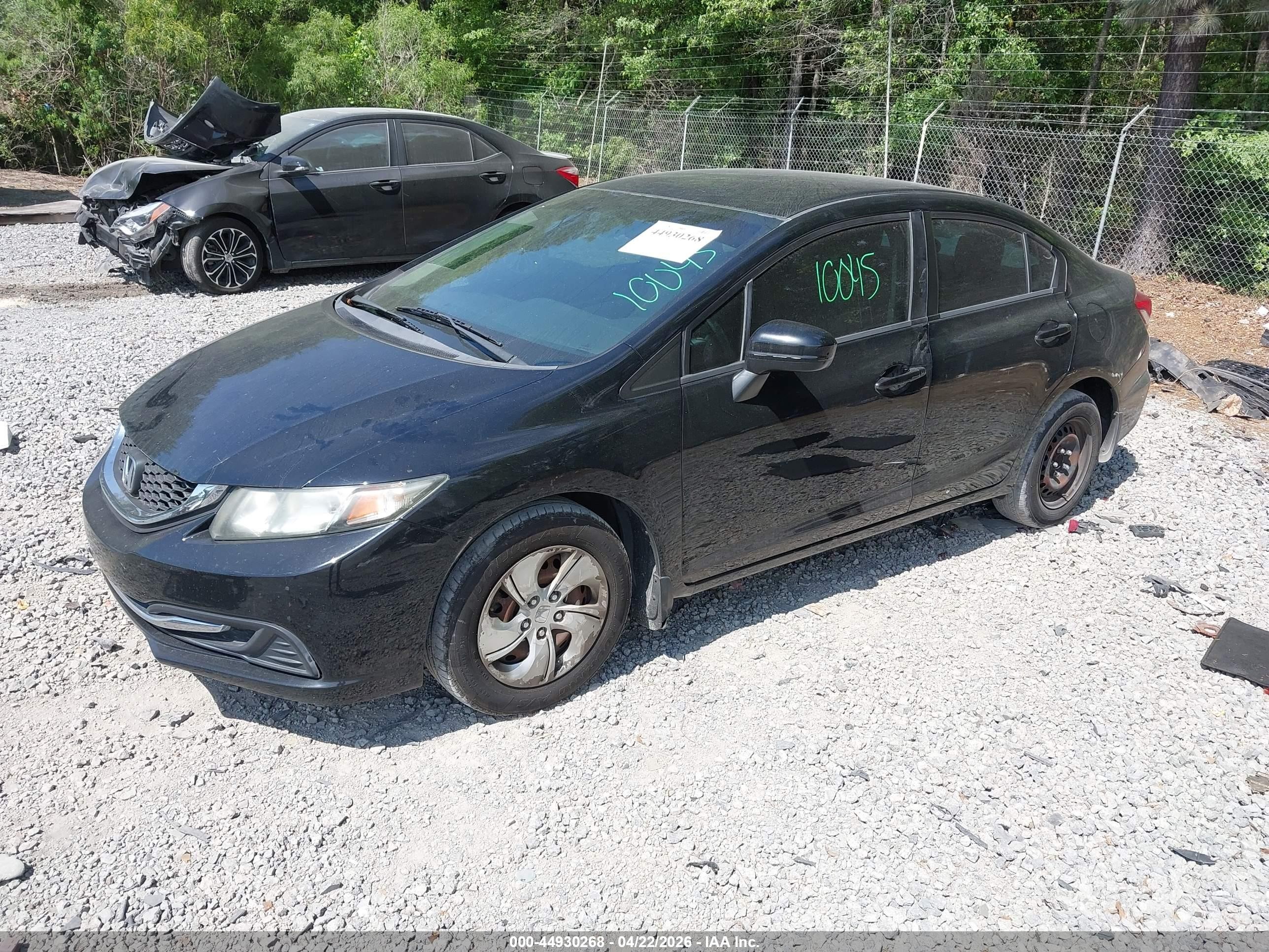 2015 Honda Civic Lx Black vin: 19XFB2F52FE115265