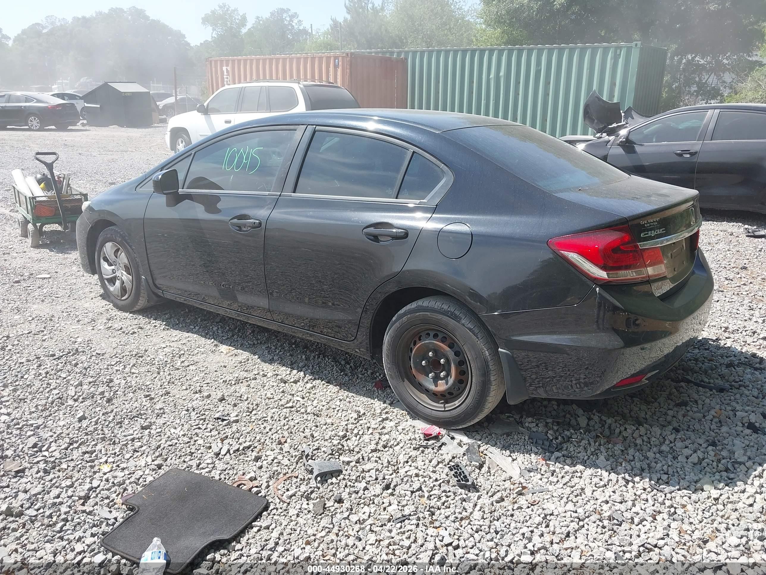 2015 Honda Civic Lx Black vin: 19XFB2F52FE115265