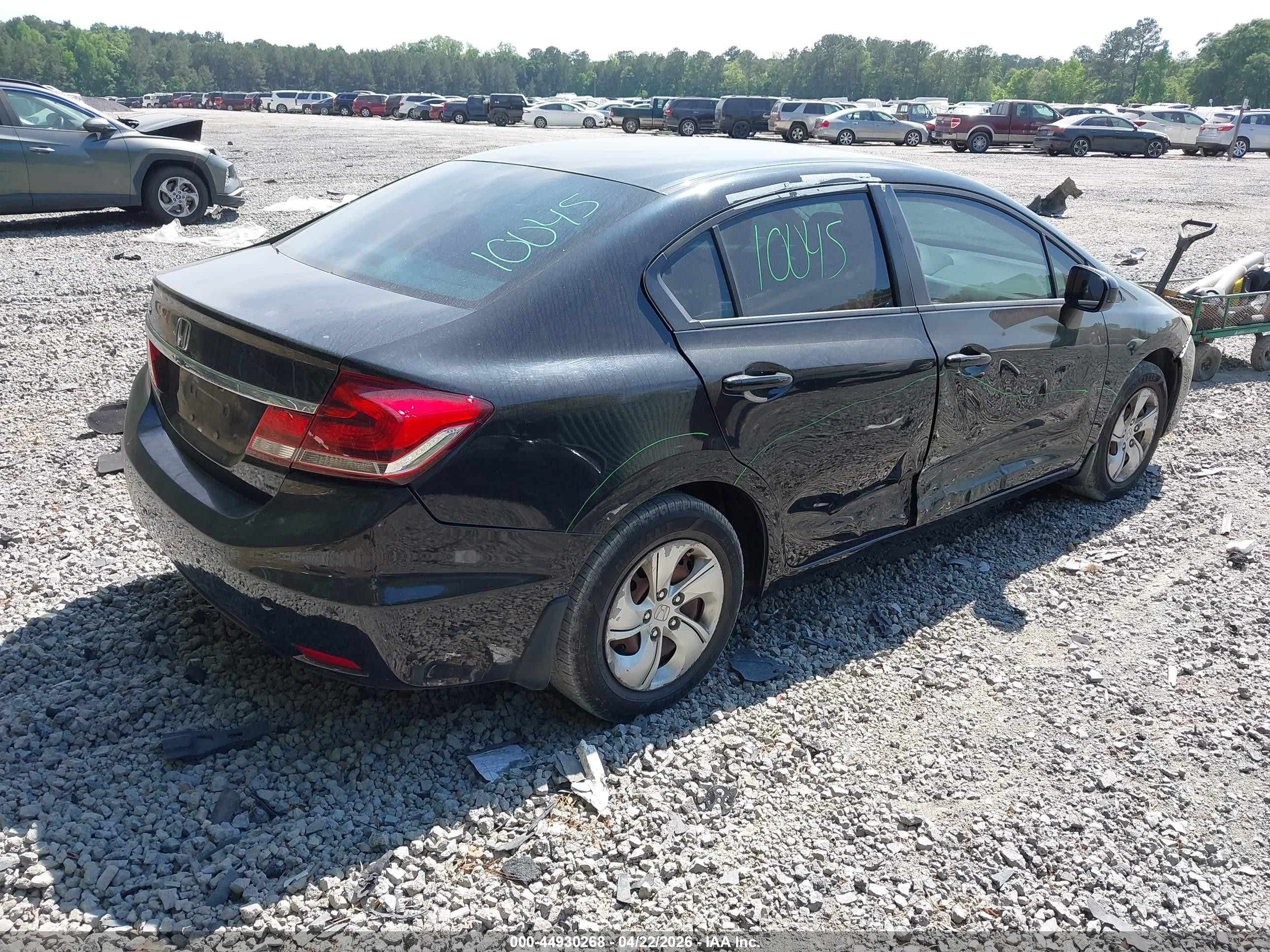 2015 Honda Civic Lx Black vin: 19XFB2F52FE115265