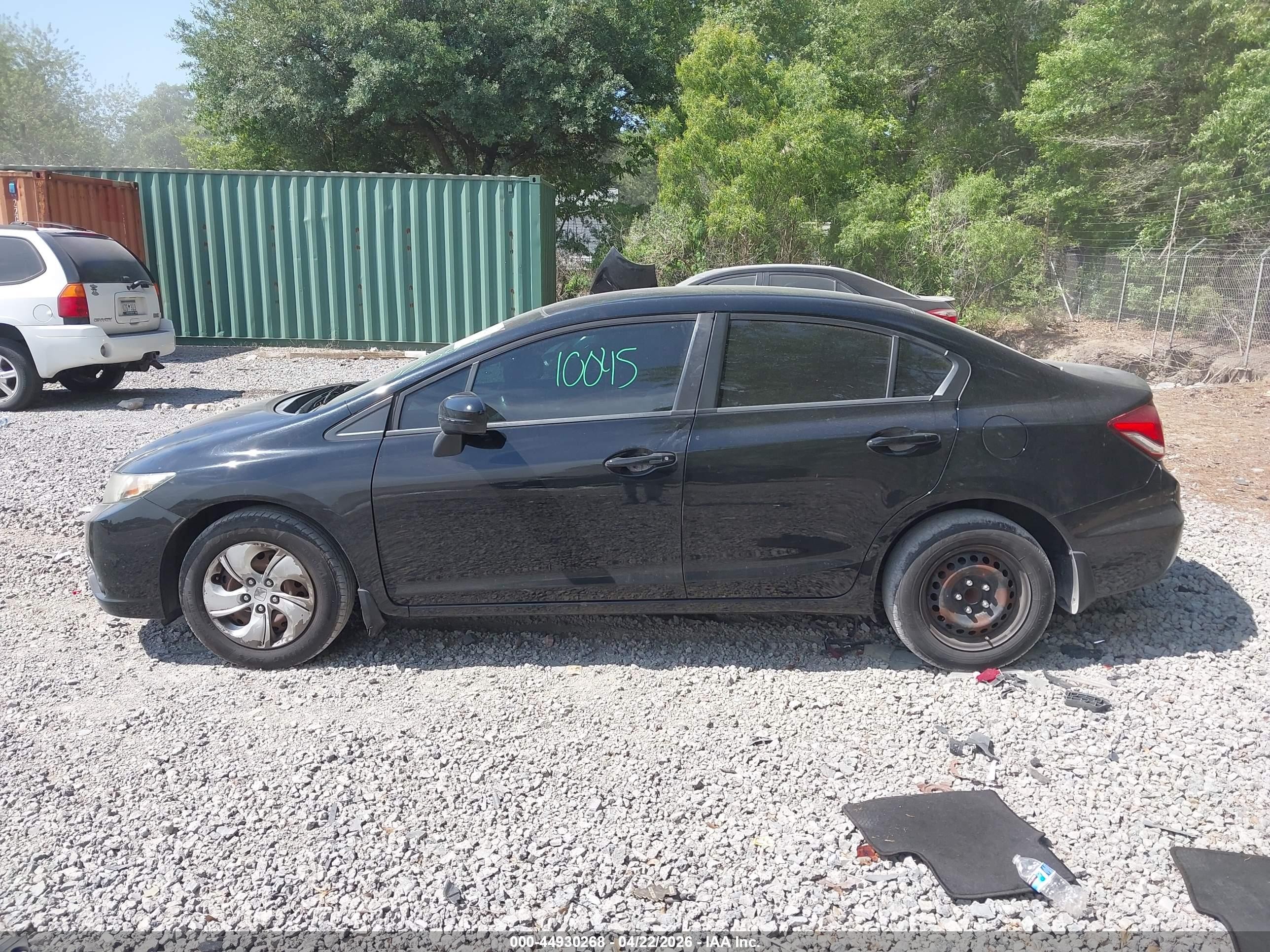 2015 Honda Civic Lx Black vin: 19XFB2F52FE115265