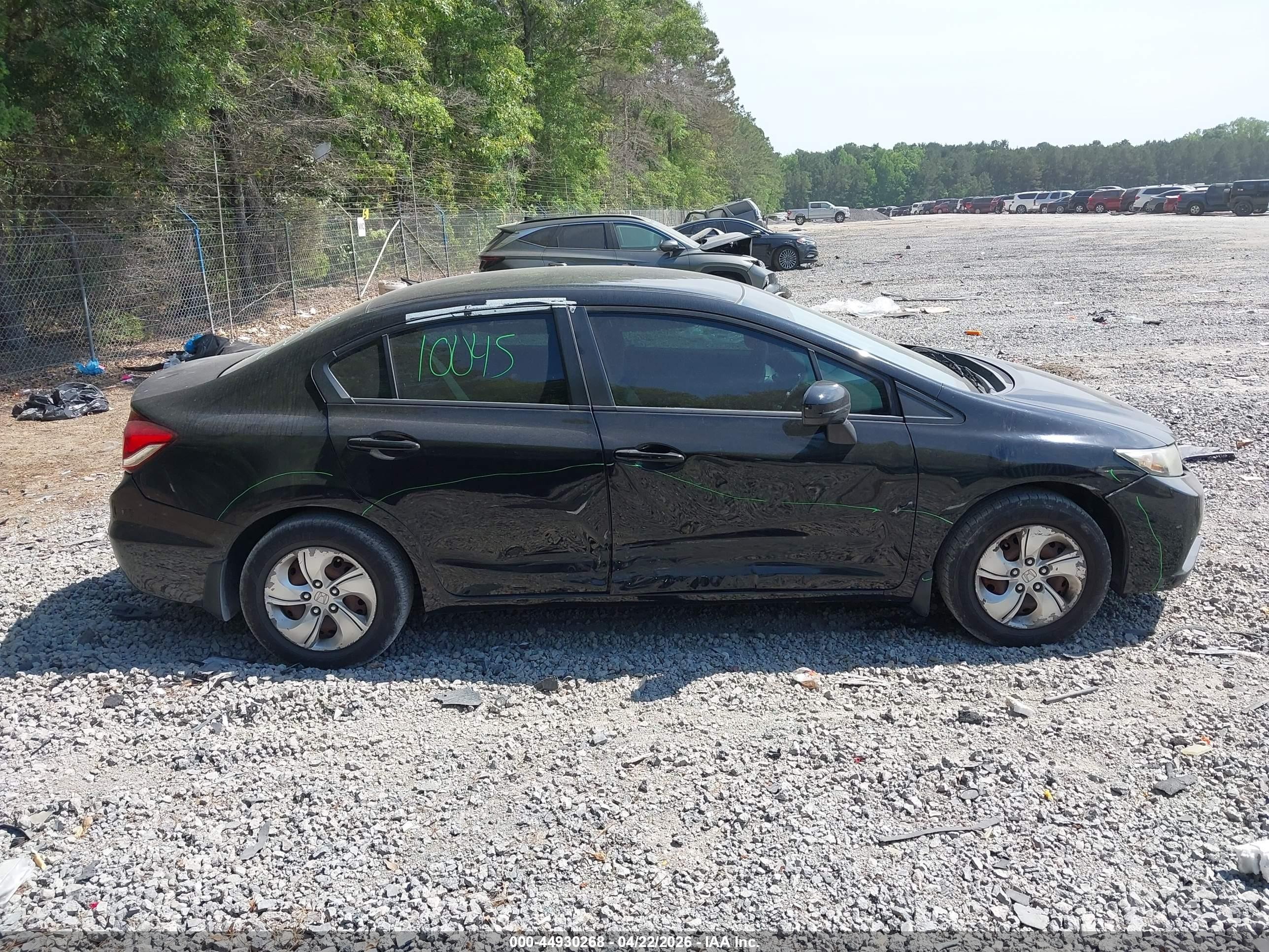 2015 Honda Civic Lx Black vin: 19XFB2F52FE115265