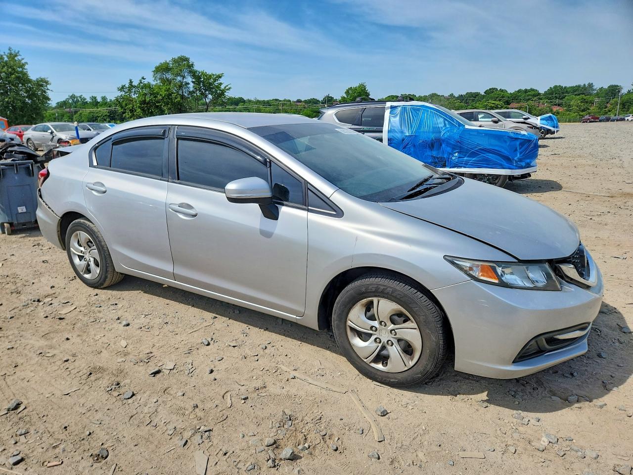 2015 Honda Civic Lx Silver vin: 19XFB2F52FE116707