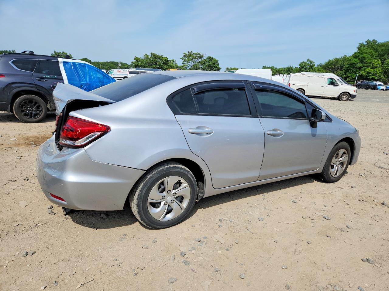 2015 Honda Civic Lx Silver vin: 19XFB2F52FE116707