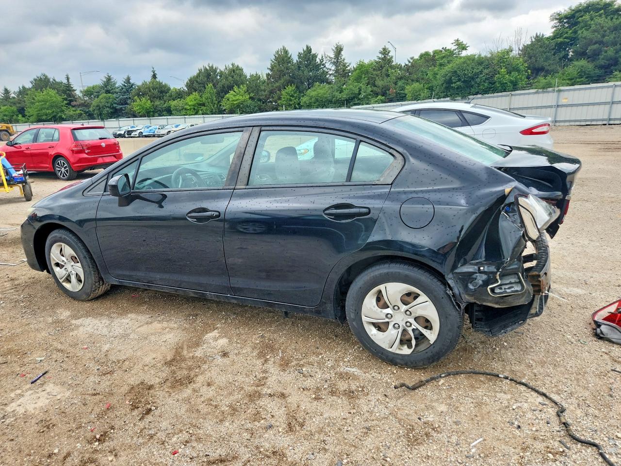 2015 Honda Civic Lx Black vin: 19XFB2F52FE117744