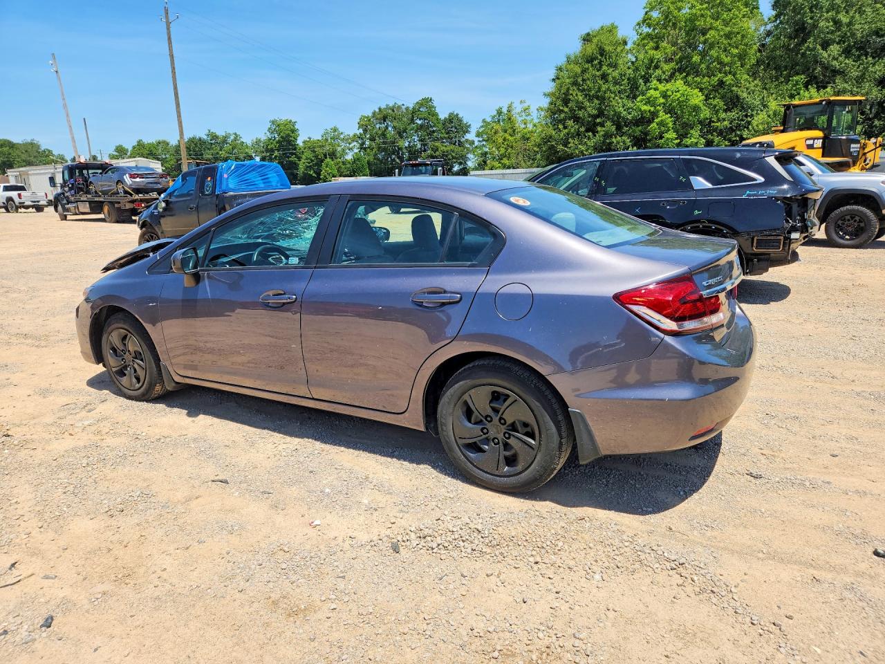 2015 Honda Civic Lx Gray vin: 19XFB2F52FE119767