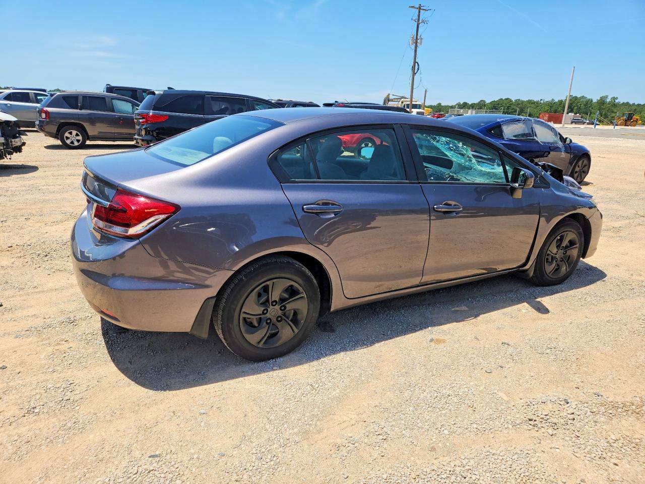 2015 Honda Civic Lx Gray vin: 19XFB2F52FE119767