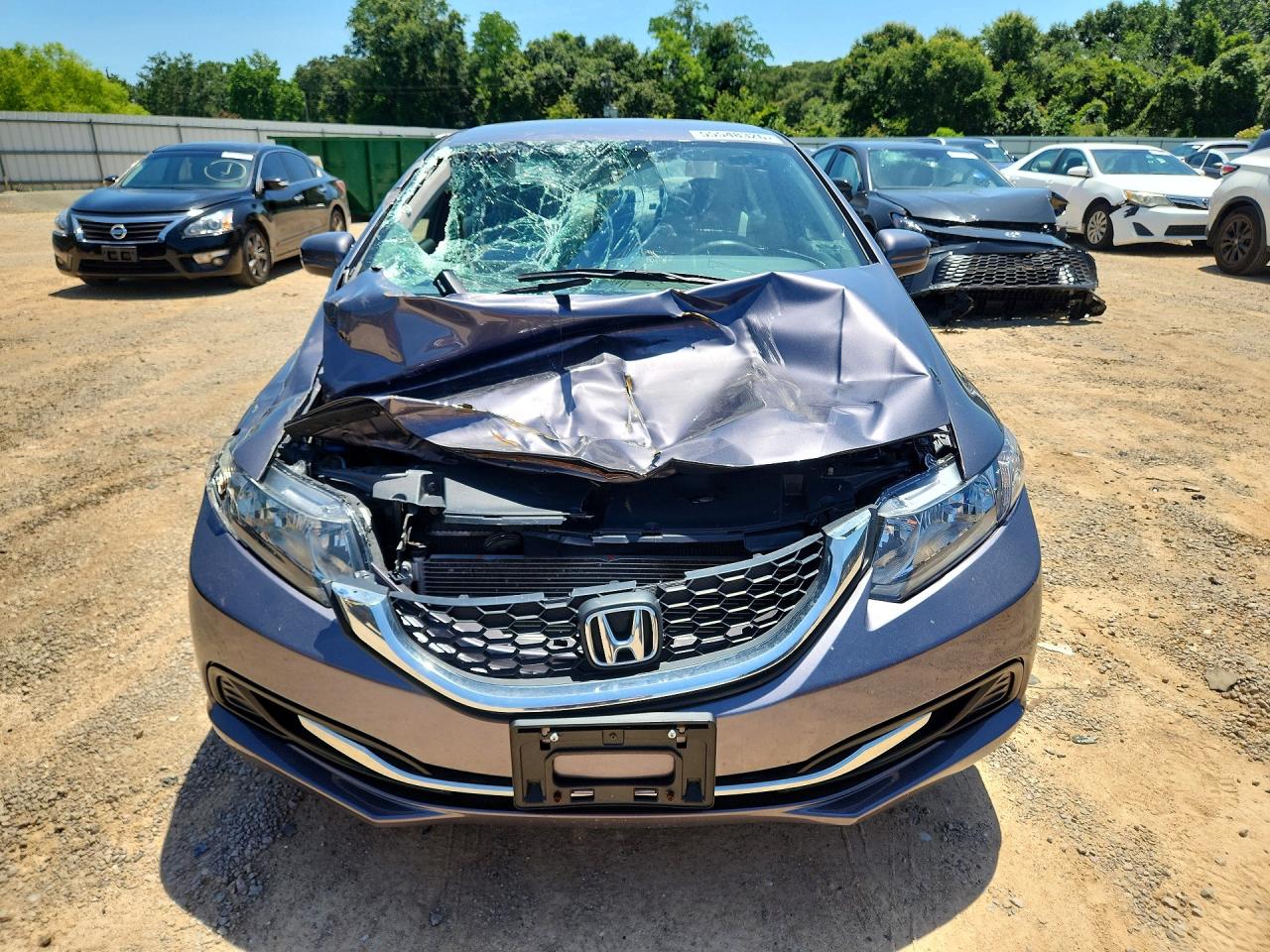 2015 Honda Civic Lx Gray vin: 19XFB2F52FE119767