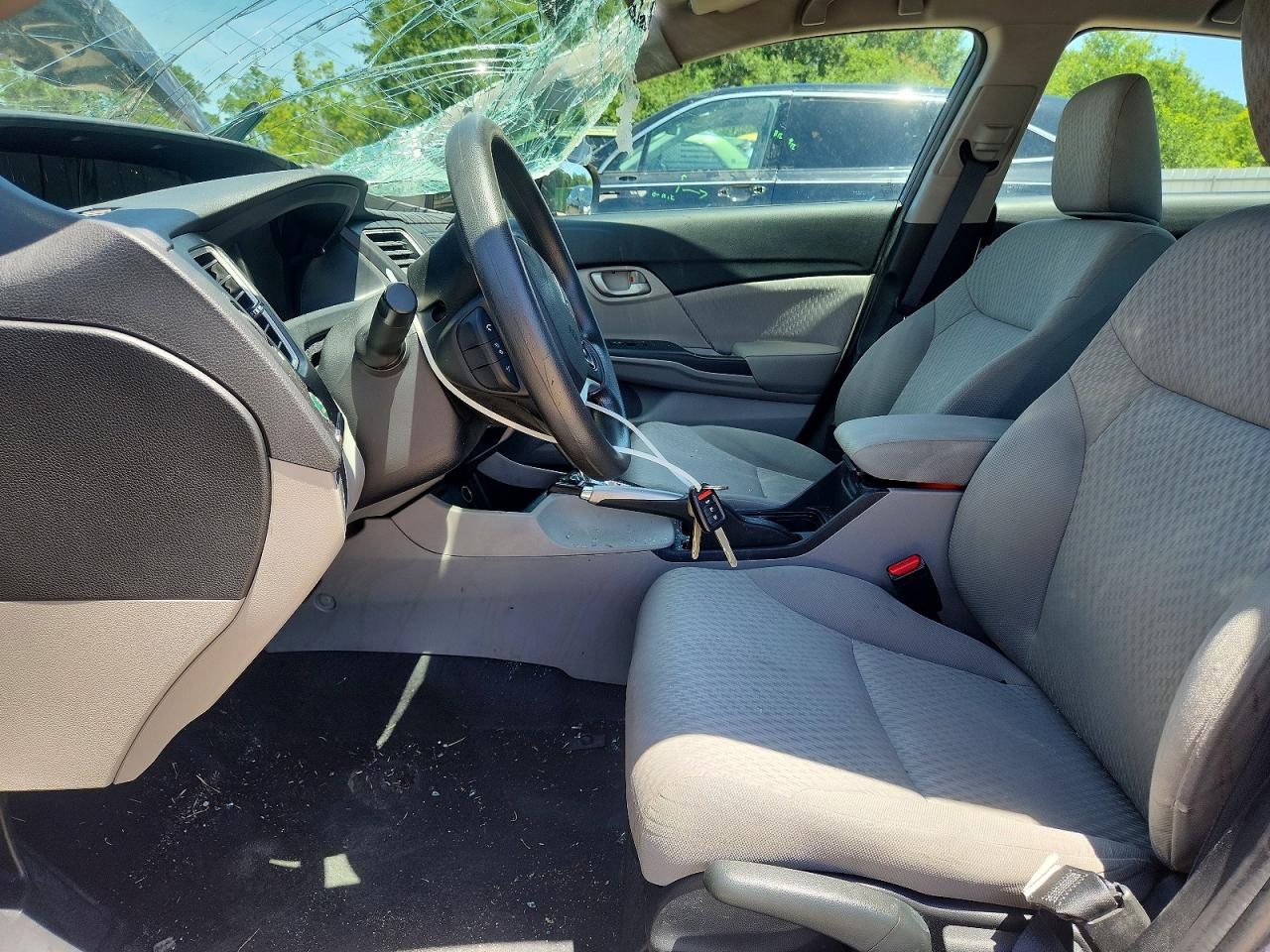 2015 Honda Civic Lx Gray vin: 19XFB2F52FE119767