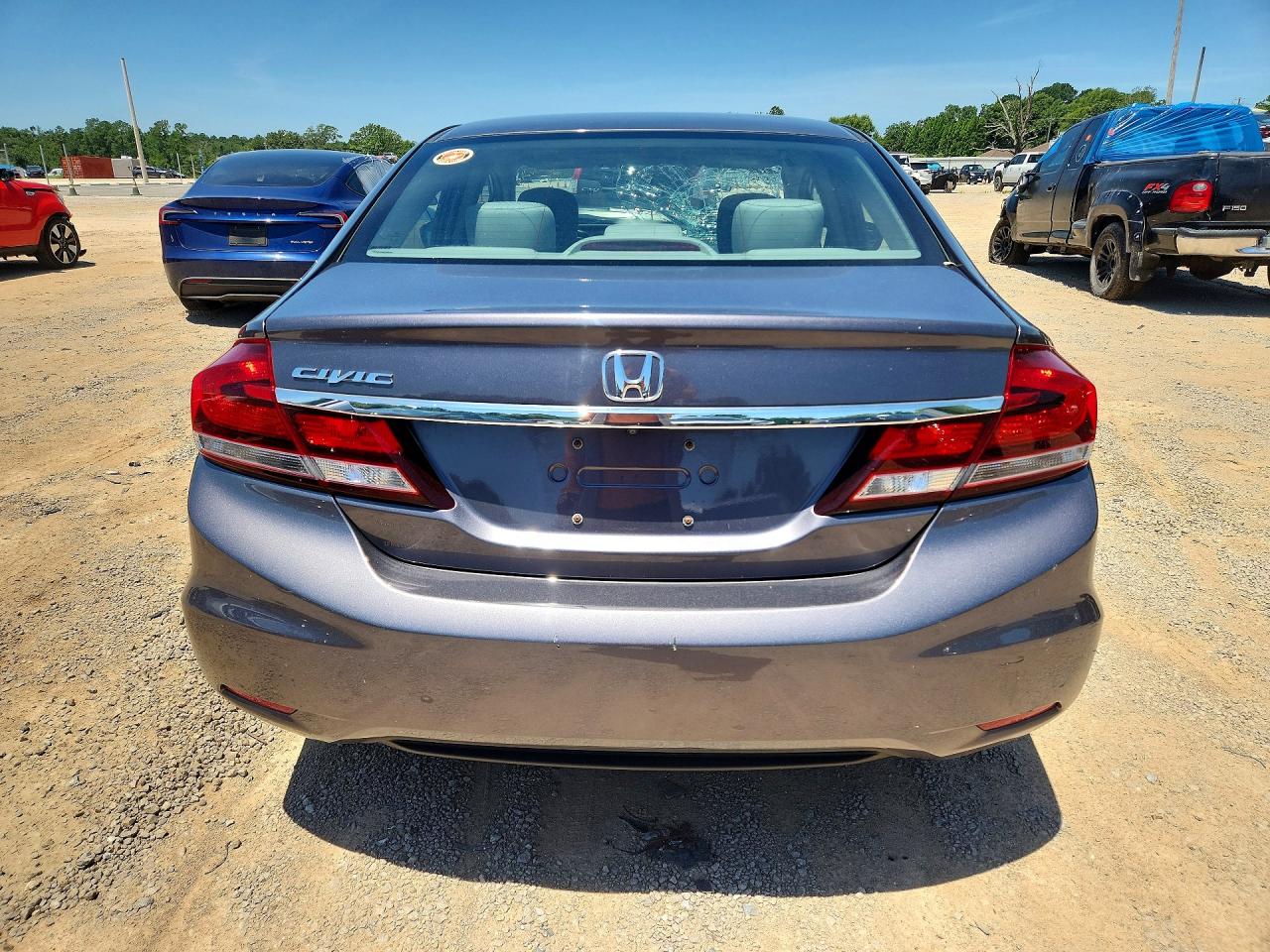 2015 Honda Civic Lx Gray vin: 19XFB2F52FE119767