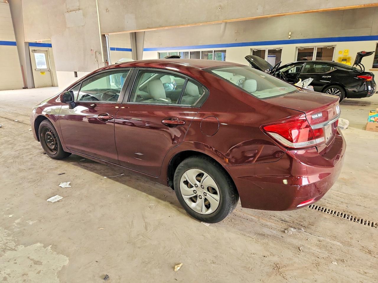 2015 Honda Civic Lx Темно-бордовый vin: 19XFB2F52FE200056