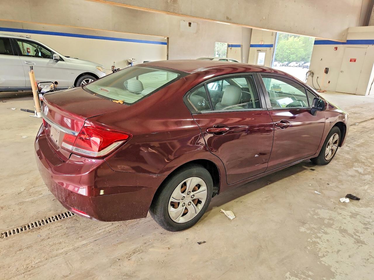 2015 Honda Civic Lx Темно-бордовый vin: 19XFB2F52FE200056
