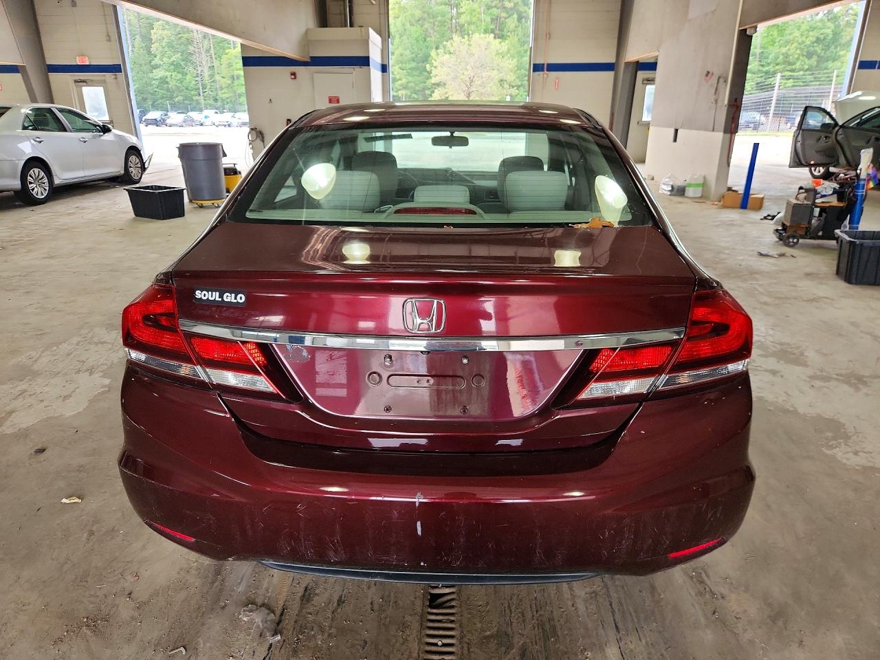 2015 Honda Civic Lx Темно-бордовый vin: 19XFB2F52FE200056