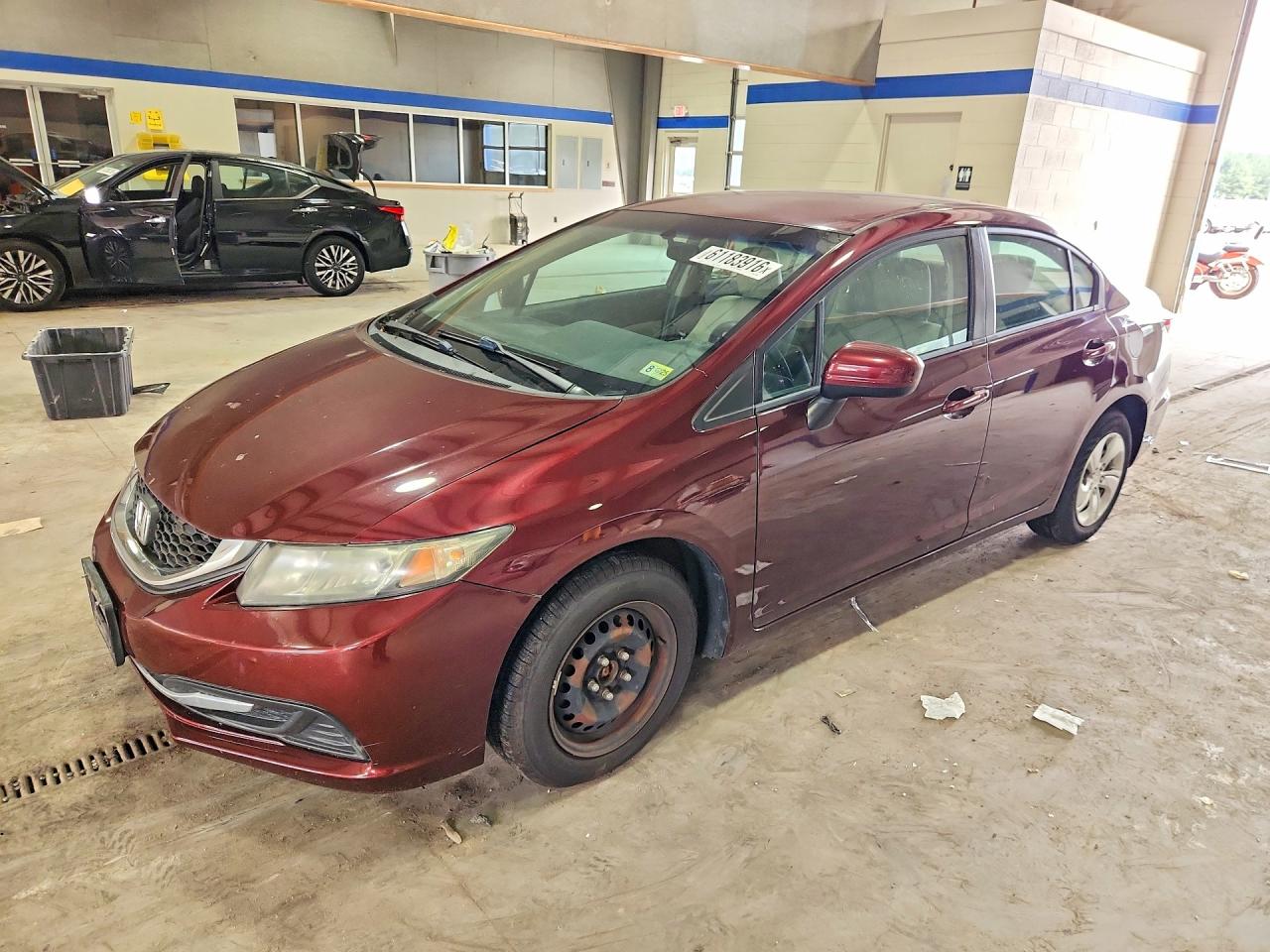 2015 Honda Civic Lx Темно-бордовый vin: 19XFB2F52FE200056