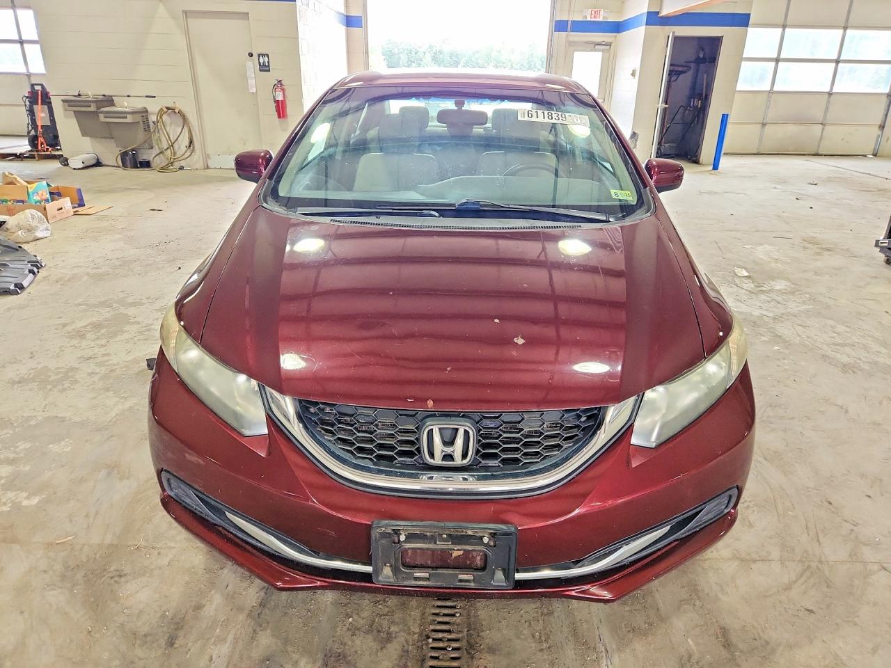 2015 Honda Civic Lx Темно-бордовый vin: 19XFB2F52FE200056