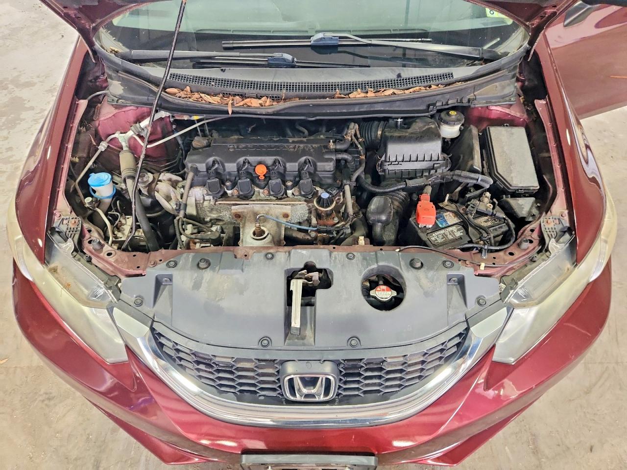 2015 Honda Civic Lx Темно-бордовый vin: 19XFB2F52FE200056