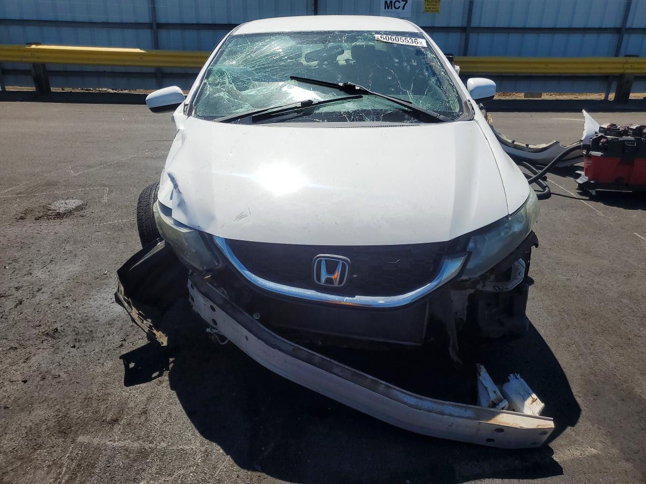 2015 Honda Civic Lx White vin: 19XFB2F52FE210960