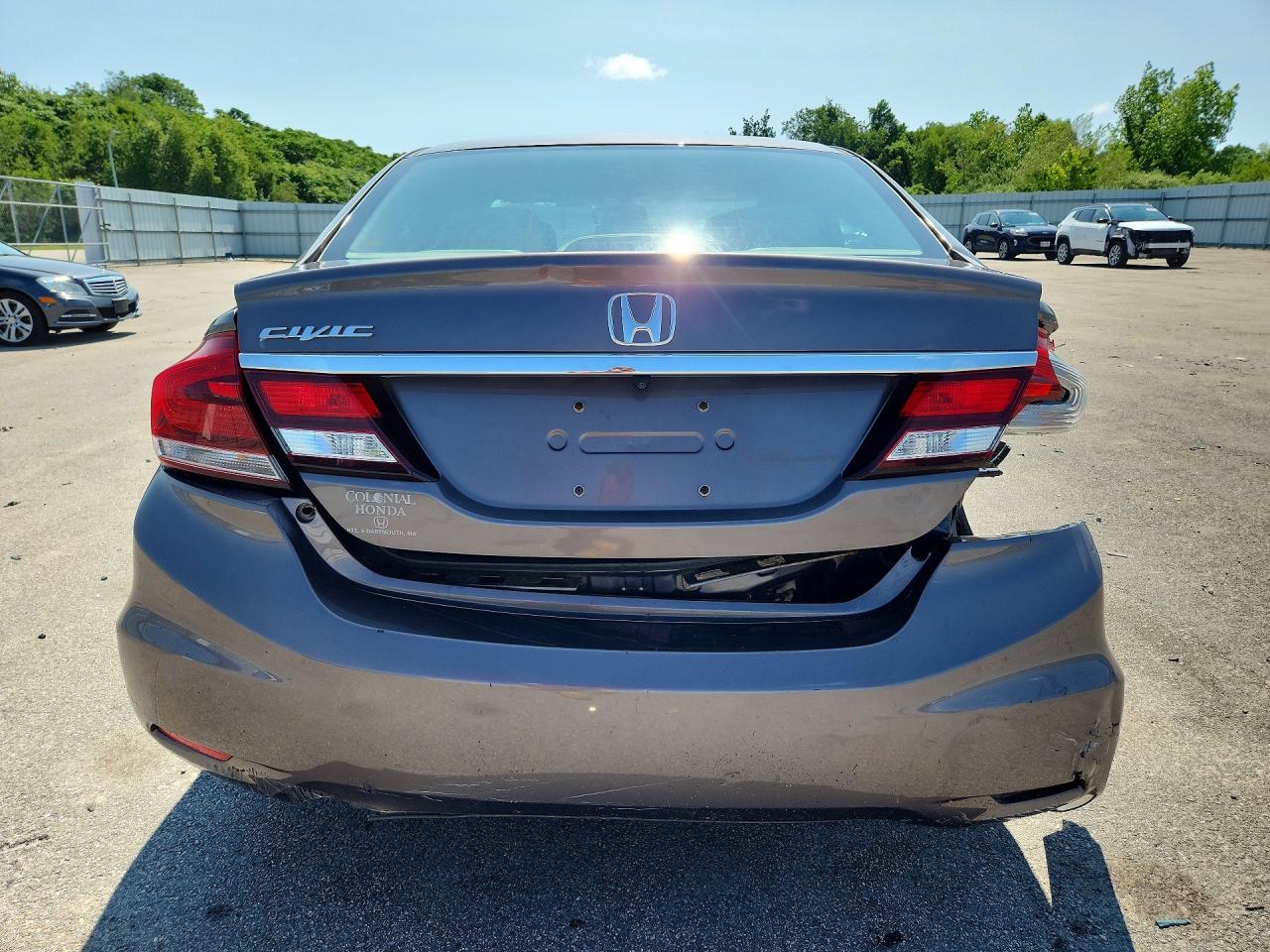 2015 Honda Civic Lx Gray vin: 19XFB2F52FE218430