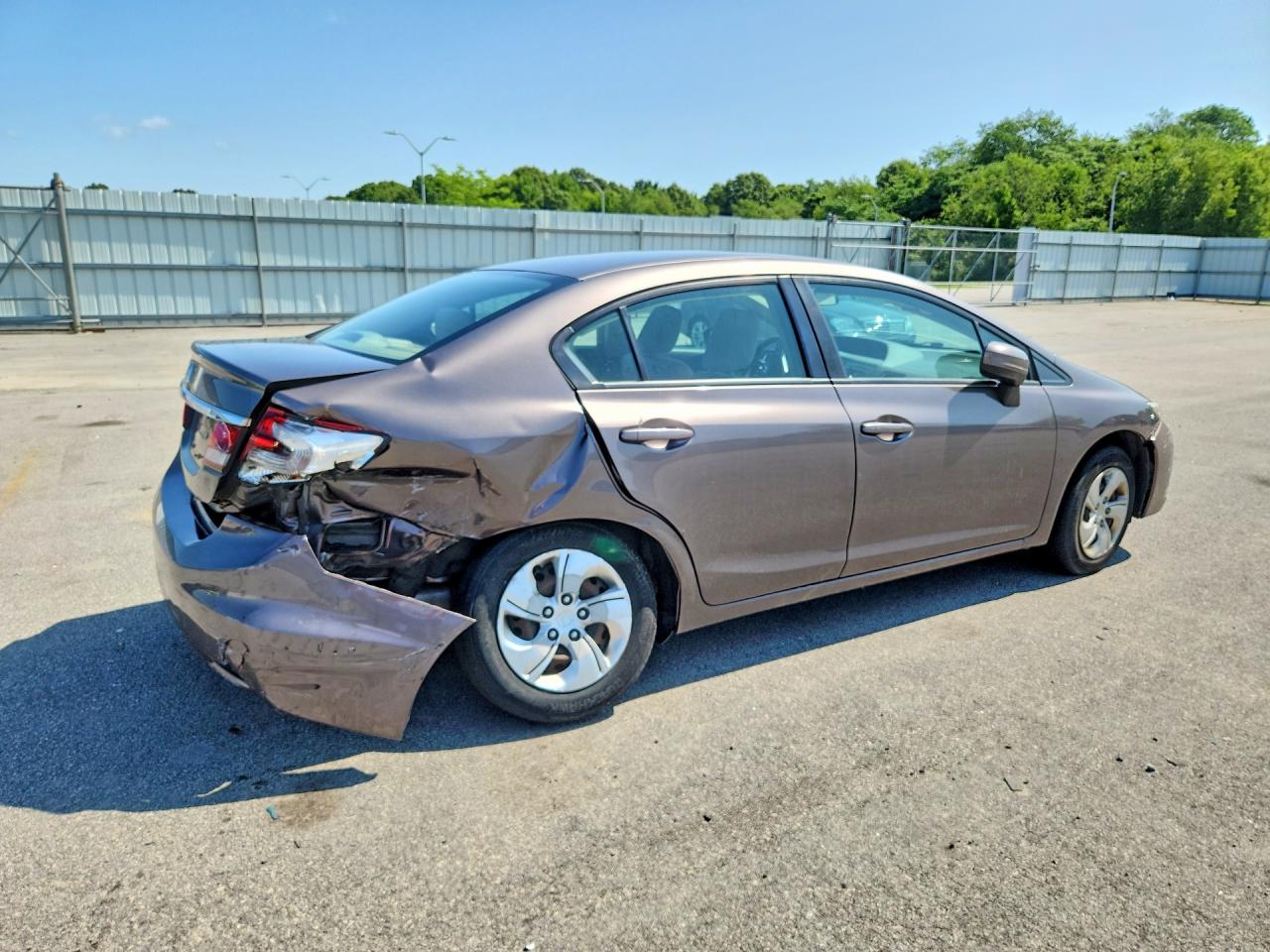 2015 Honda Civic Lx Gray vin: 19XFB2F52FE218430