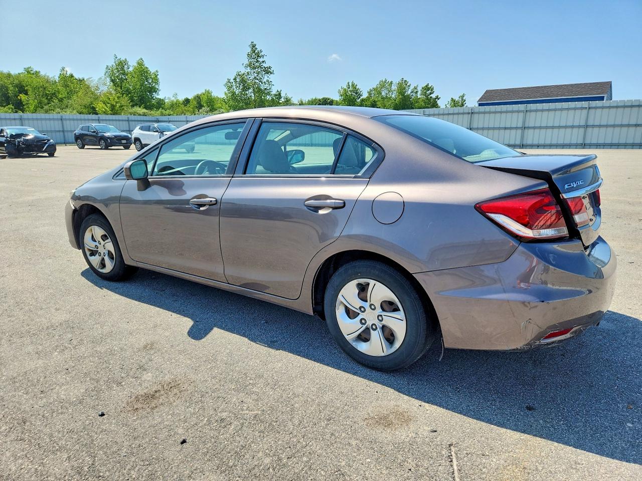 2015 Honda Civic Lx Gray vin: 19XFB2F52FE218430