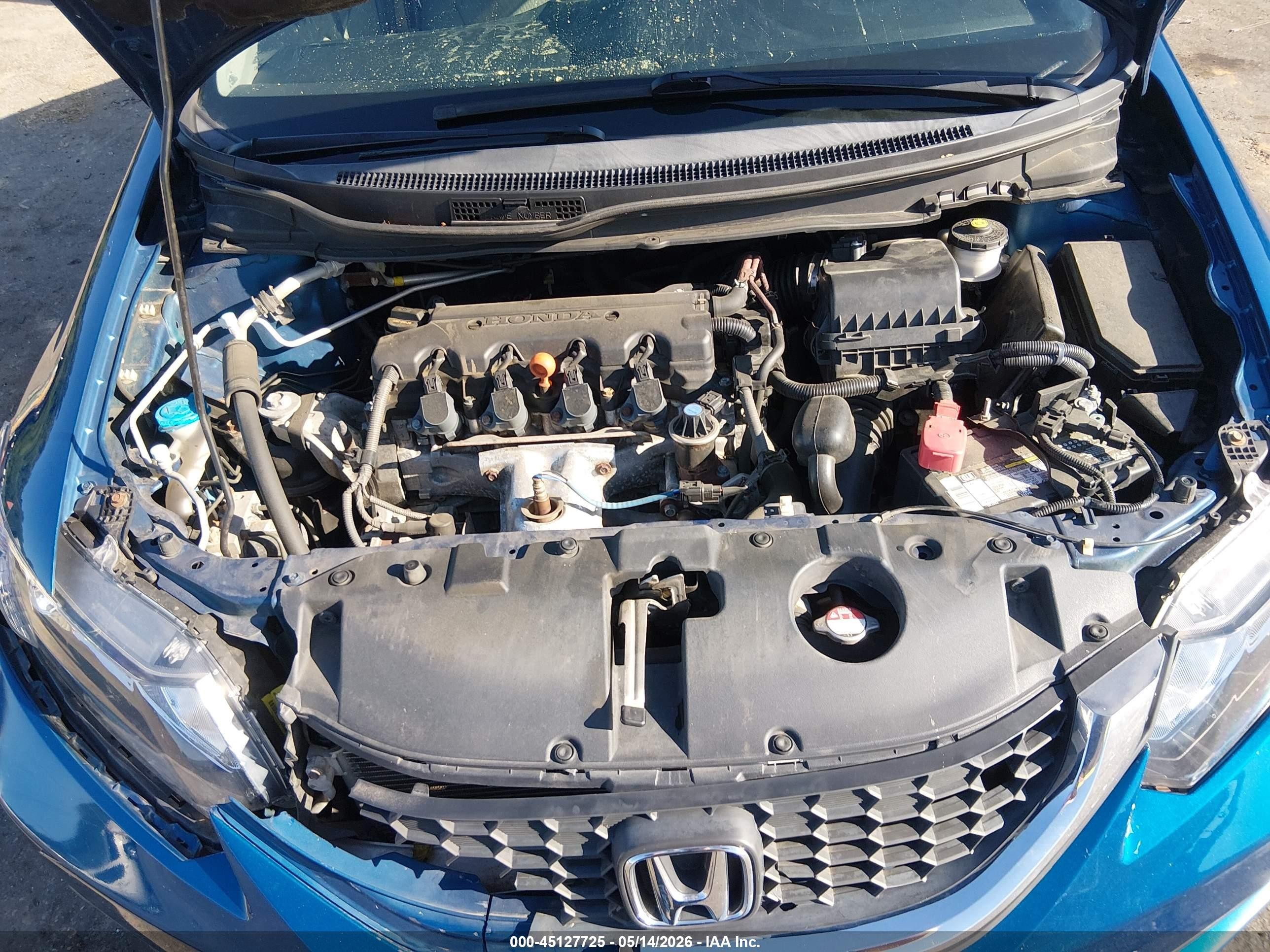 2015 Honda Civic Lx Синий vin: 19XFB2F52FE218735