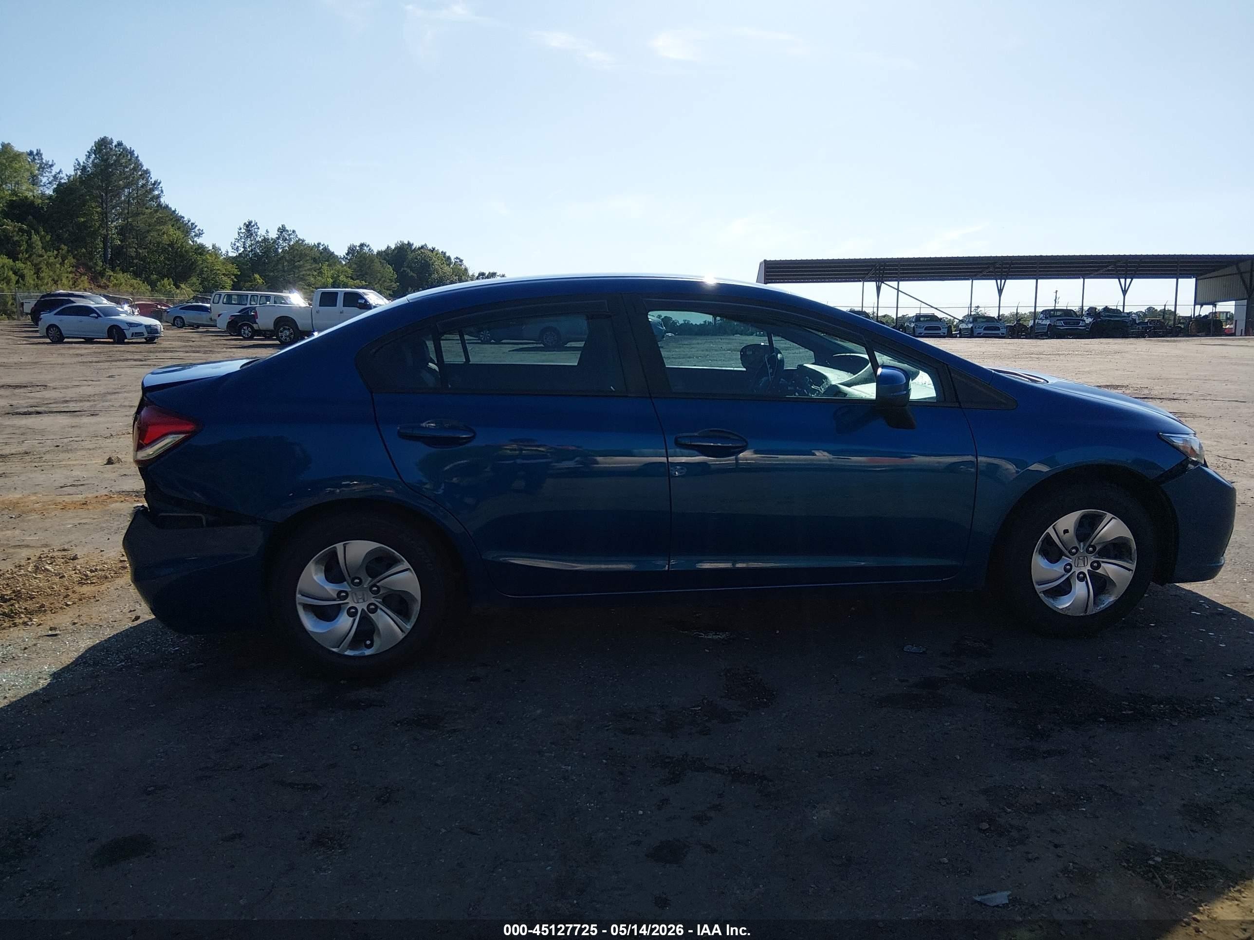 2015 Honda Civic Lx Синий vin: 19XFB2F52FE218735