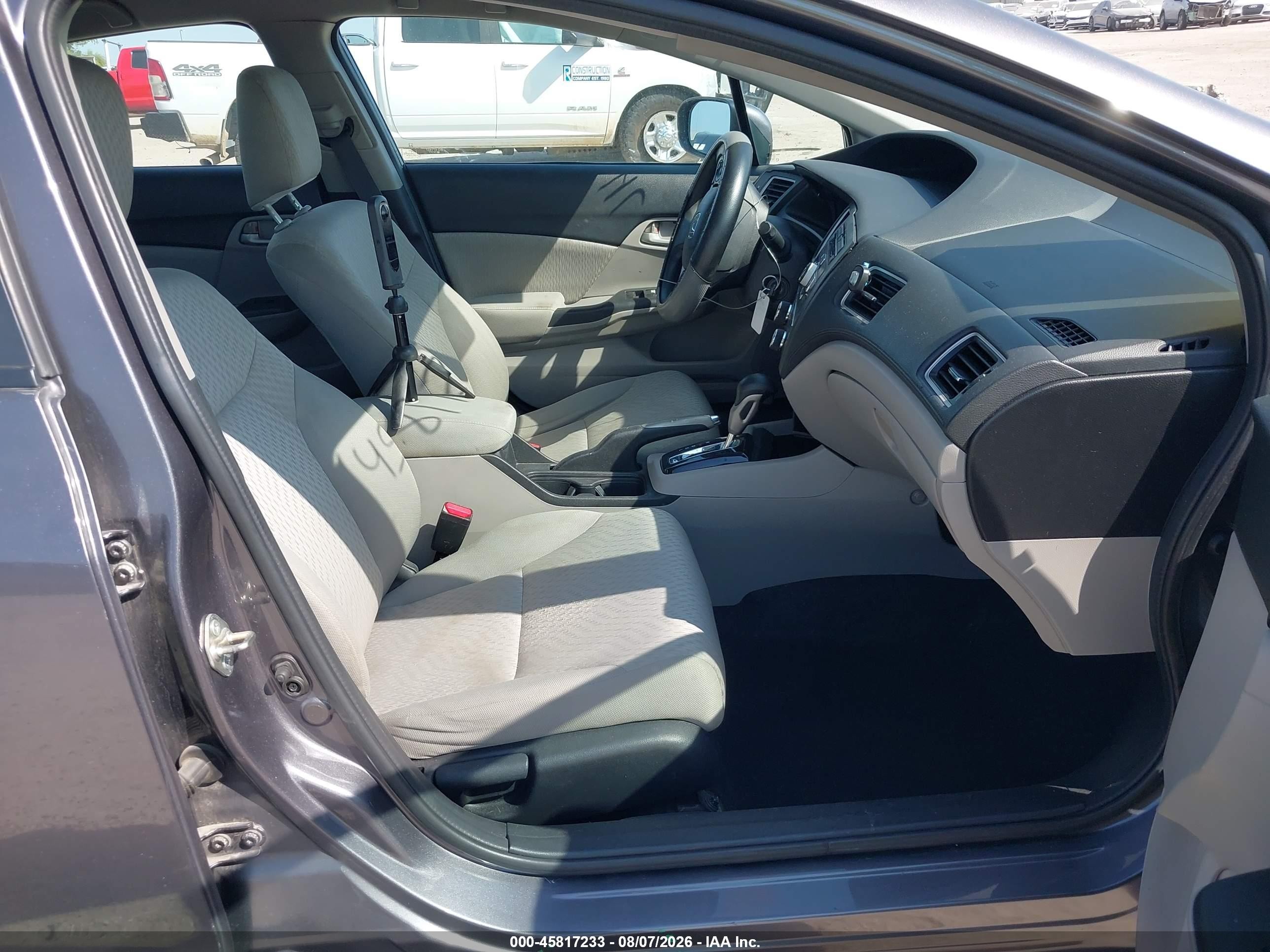2015 Honda Civic Lx Gray vin: 19XFB2F52FE223174