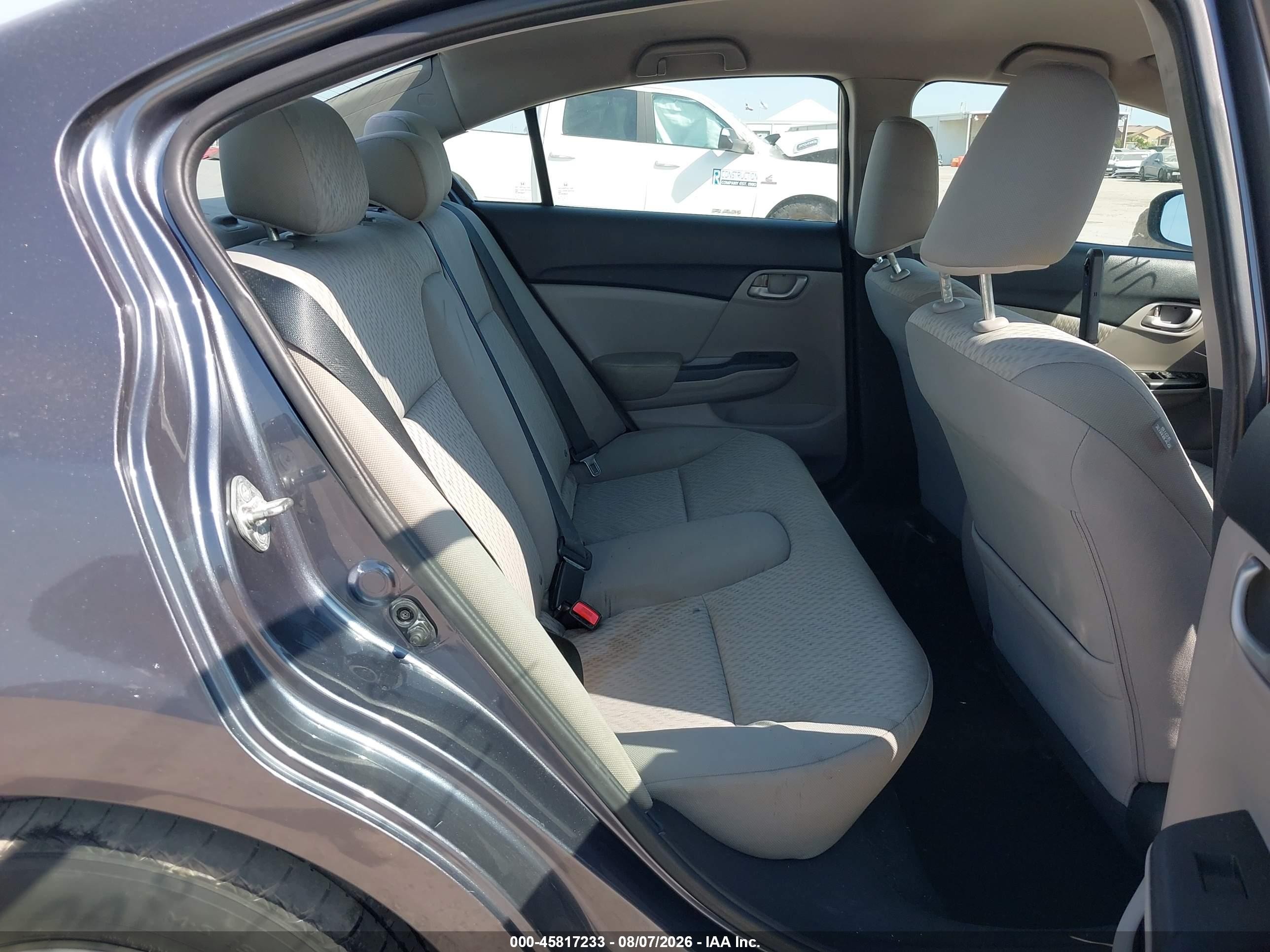 2015 Honda Civic Lx Gray vin: 19XFB2F52FE223174