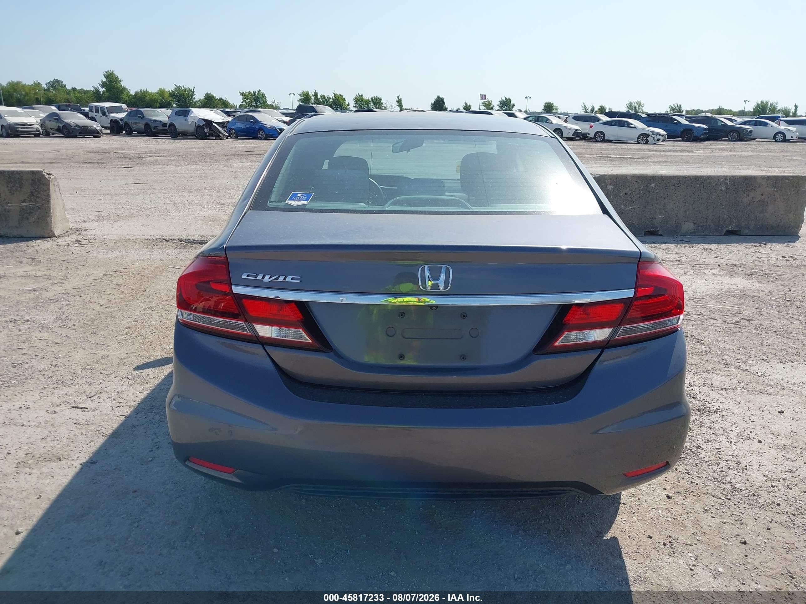 2015 Honda Civic Lx Gray vin: 19XFB2F52FE223174