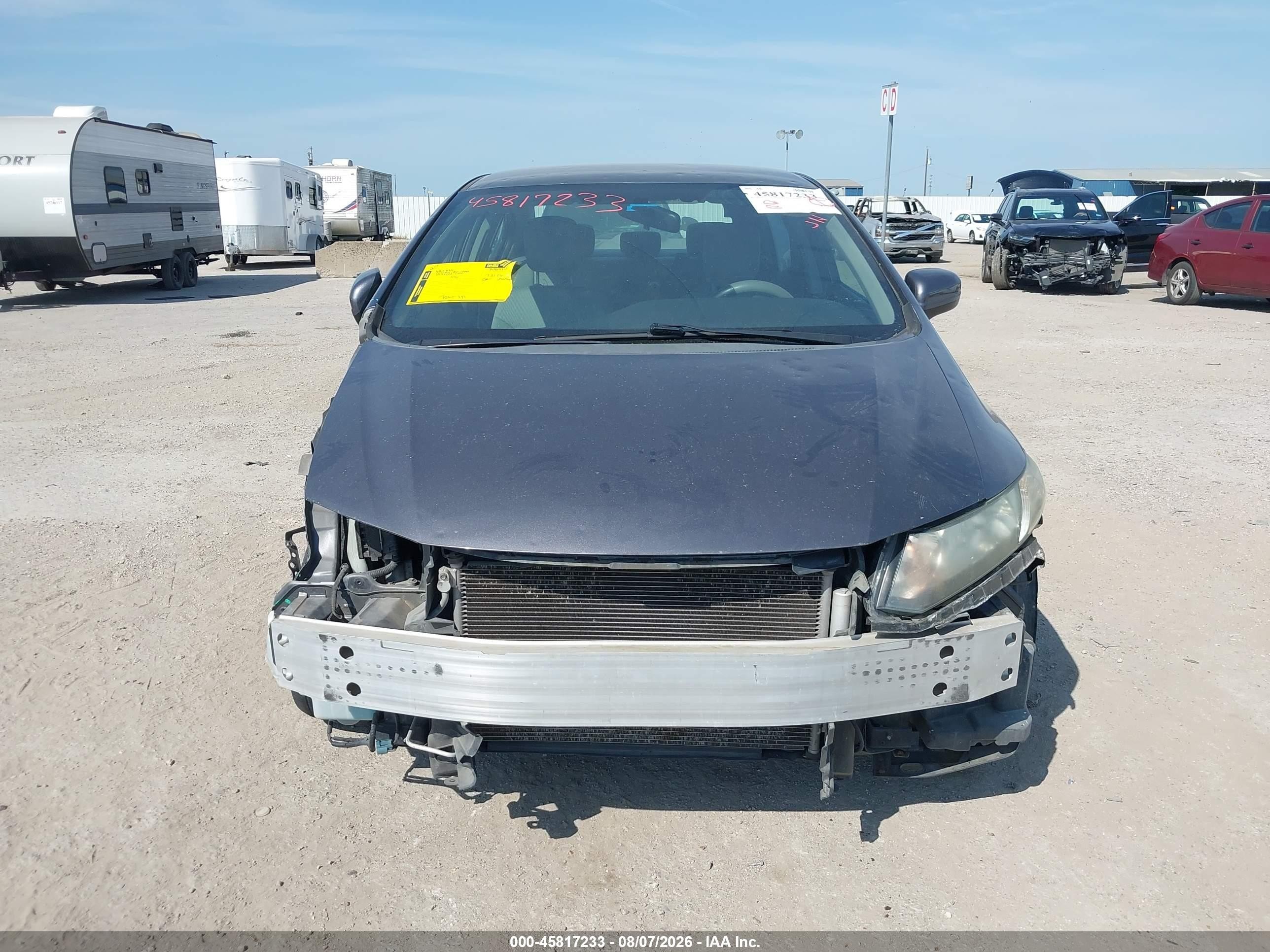 2015 Honda Civic Lx Gray vin: 19XFB2F52FE223174